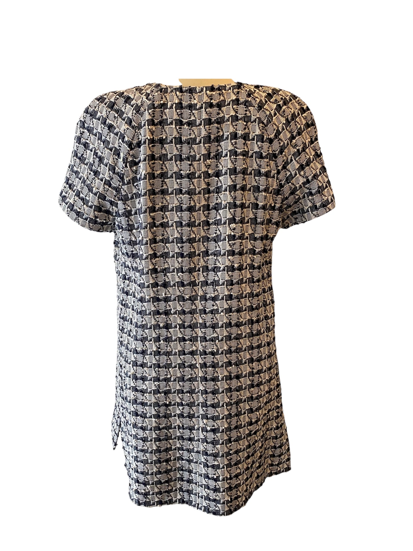CHANEL Tweed Button-Up Dress Size Fr 42