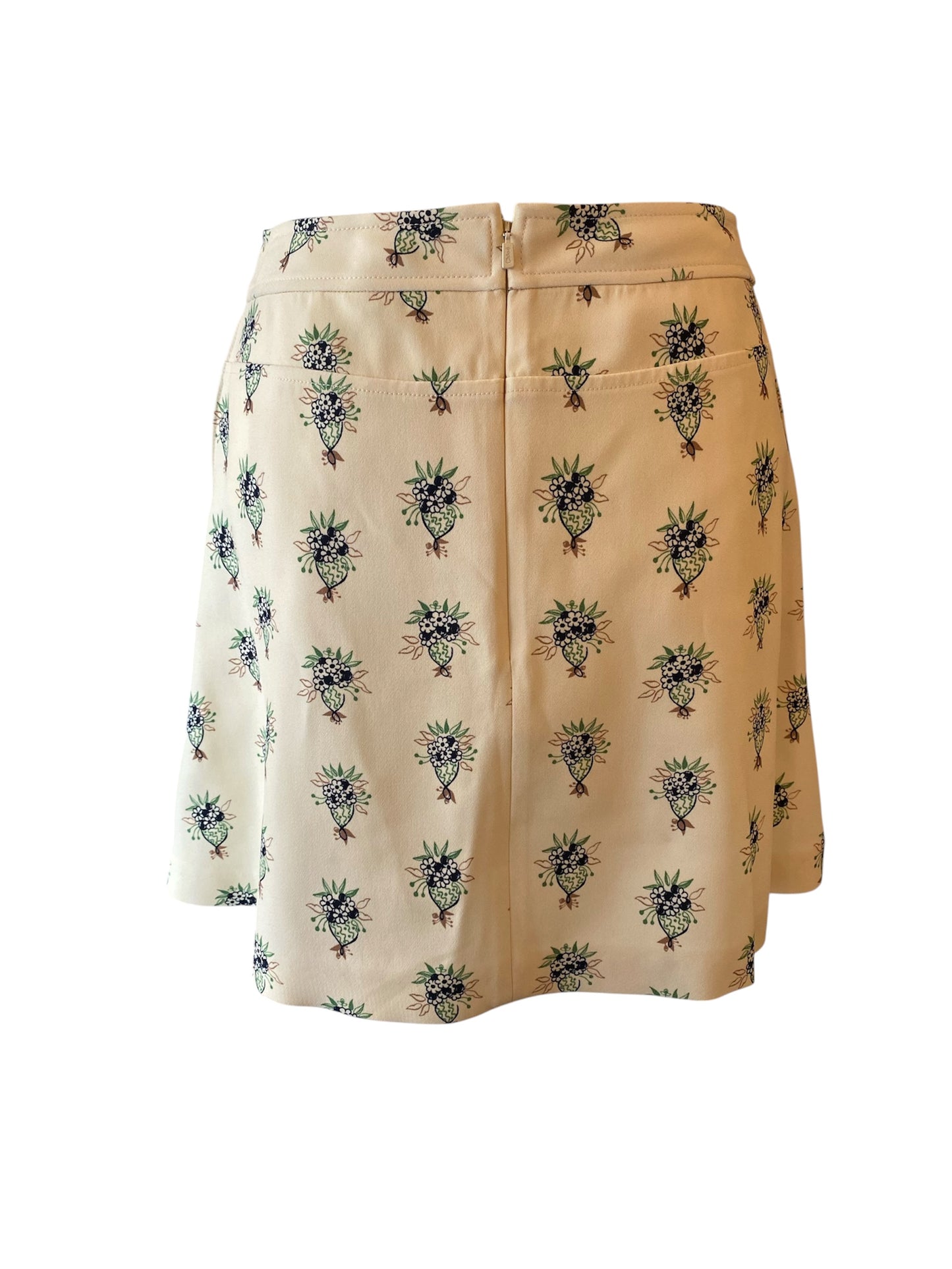 CHLOE Floral Print Mini Skirt Soft Powder Size 36