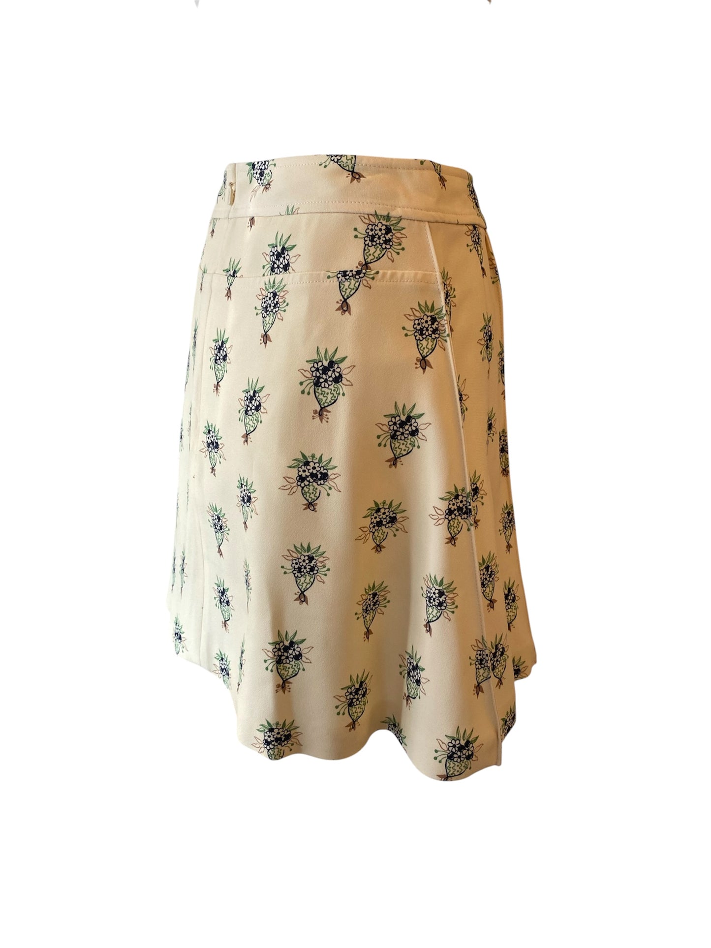 CHLOE Floral Print Mini Skirt Soft Powder Size 36