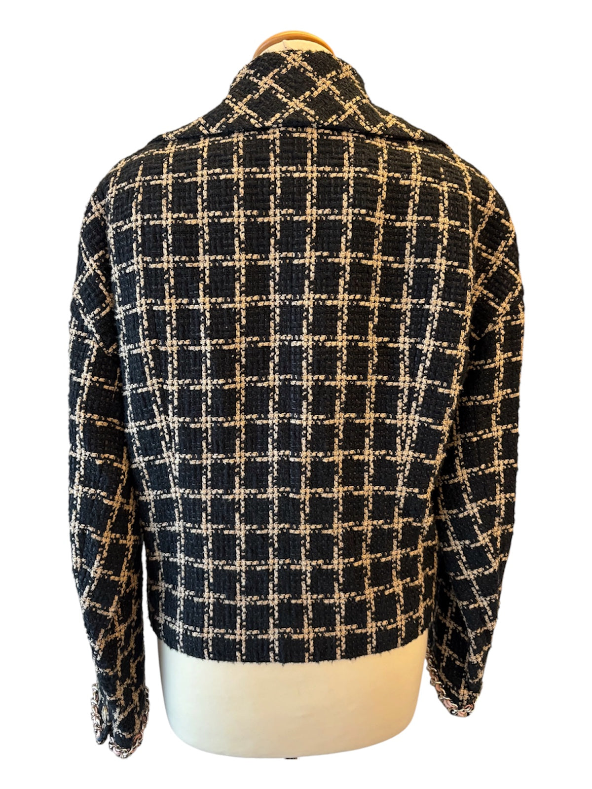 CHANEL Runway 21S Black & Beige Skirt Suit Size Fr 38