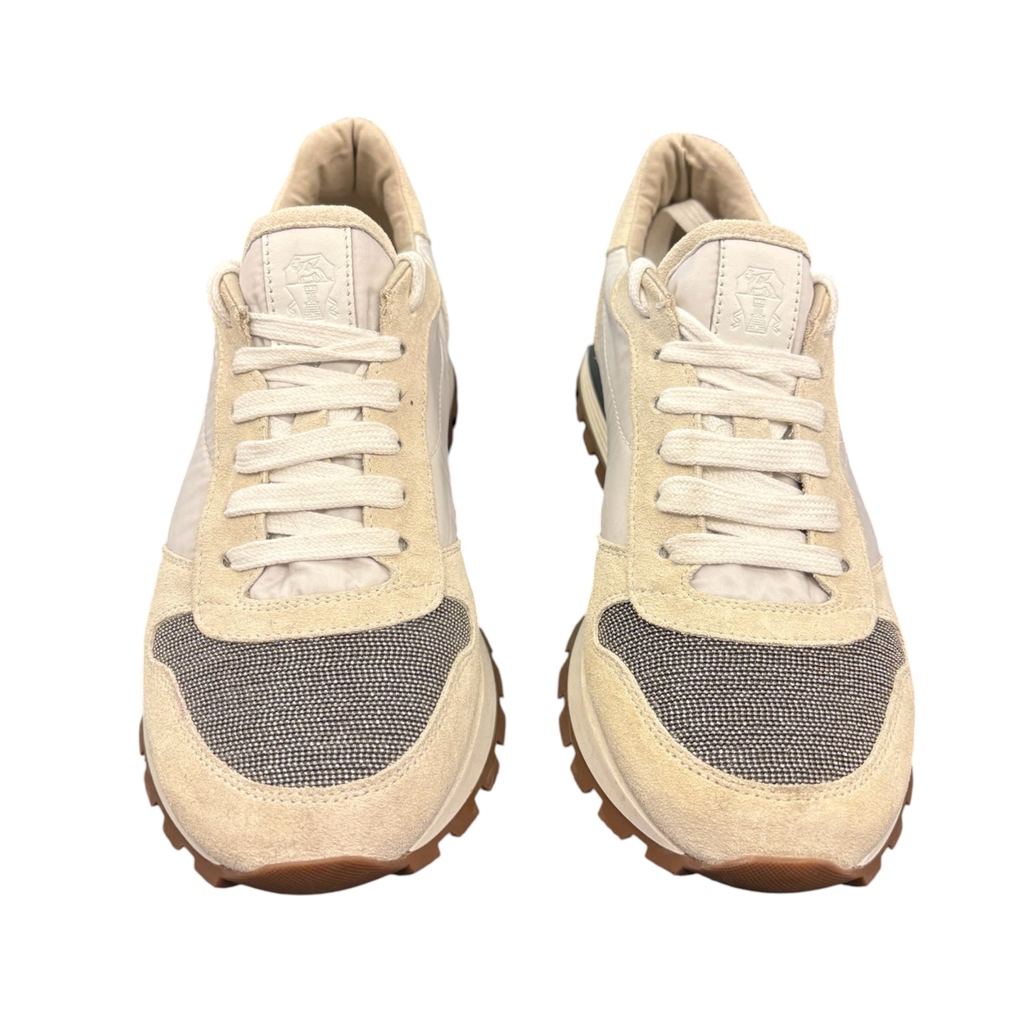 BRUNELLO CUCINELLI Suede & Fabric Sneakers Size 39