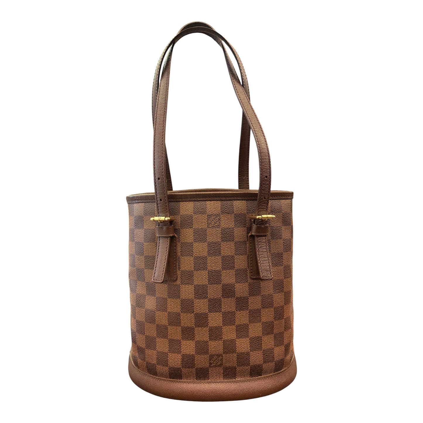 LOUIS VUITTON Damier Ebene Marais Bucket Bag