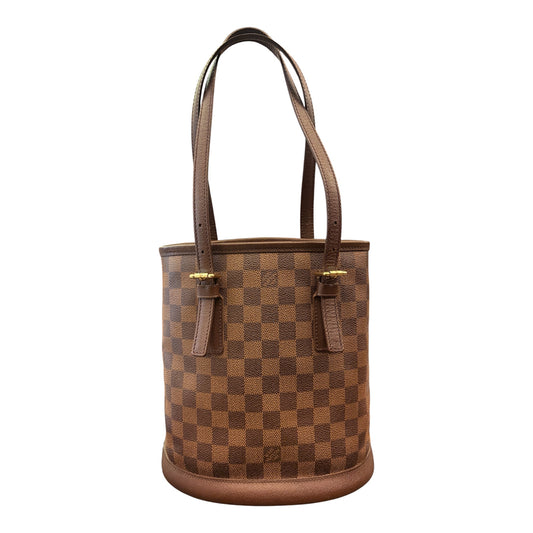 LOUIS VUITTON Damier Ebene Marais Bucket Bag