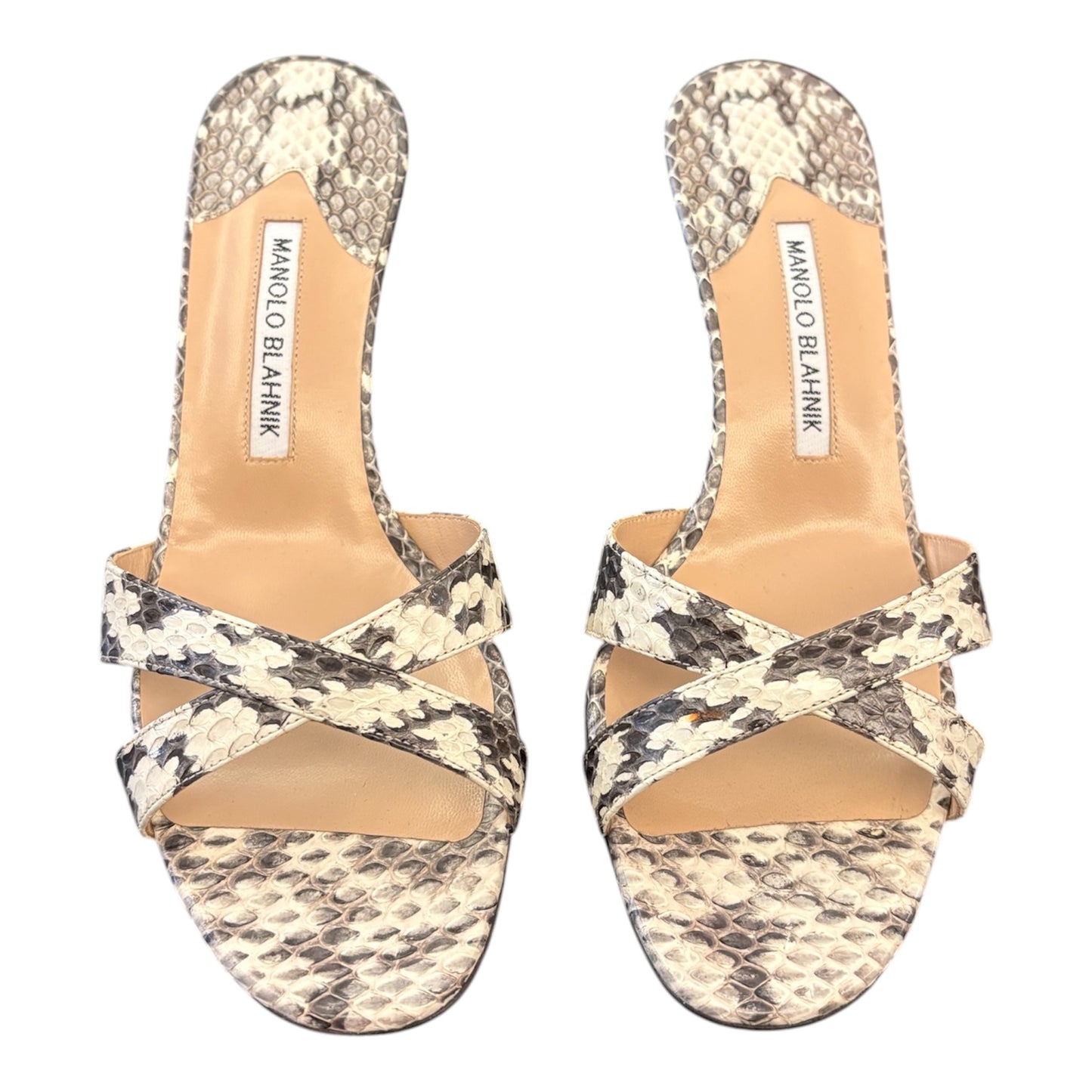 MANOLO BLAHNIK Callamu Mule Sandals Size 39.5