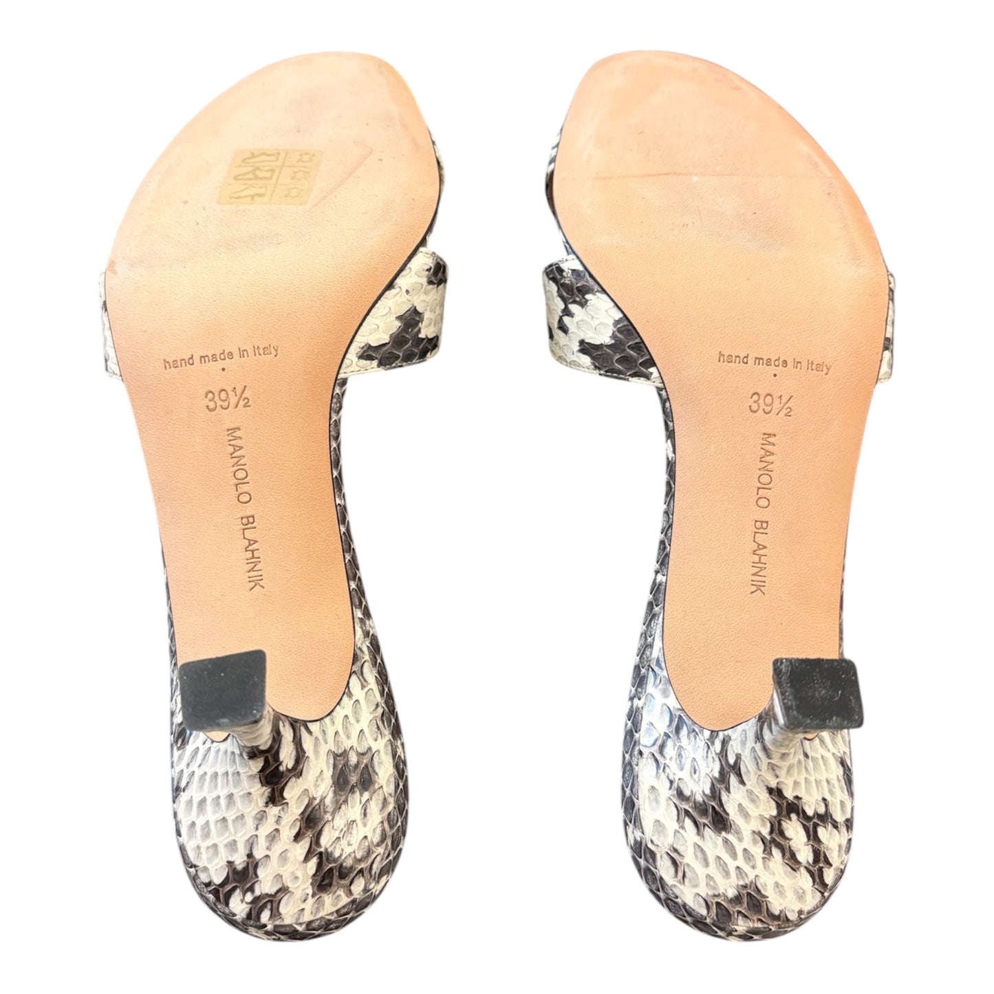 MANOLO BLAHNIK Callamu Mule Sandals Size 39.5