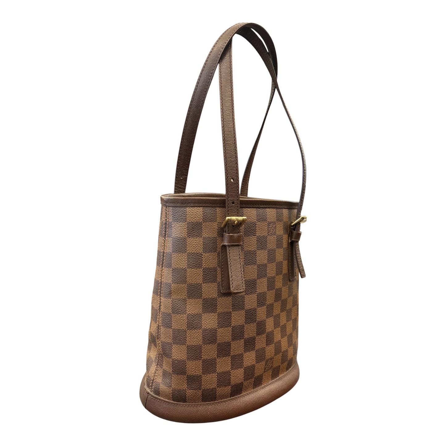 LOUIS VUITTON Damier Ebene Marais Bucket Bag