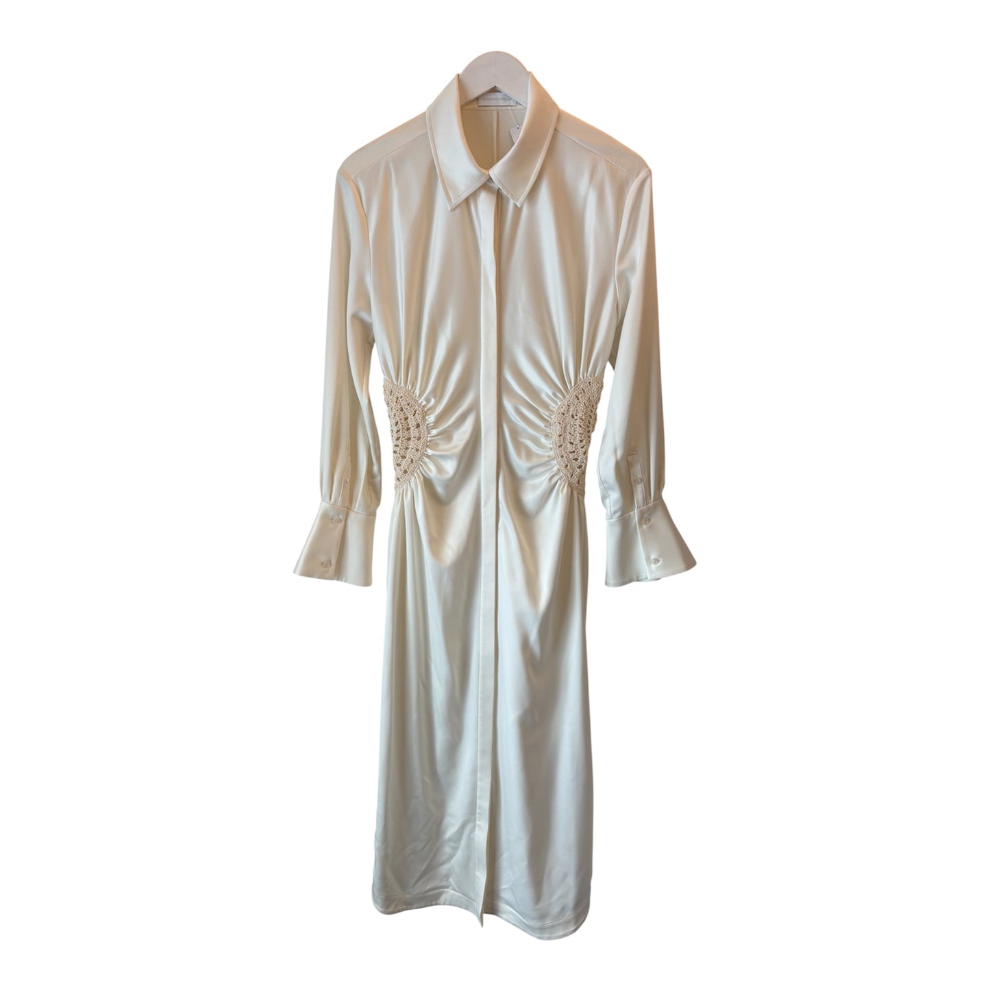 JONATHAN SIMKHAI Shirt Dress in Ecru Size 4/S