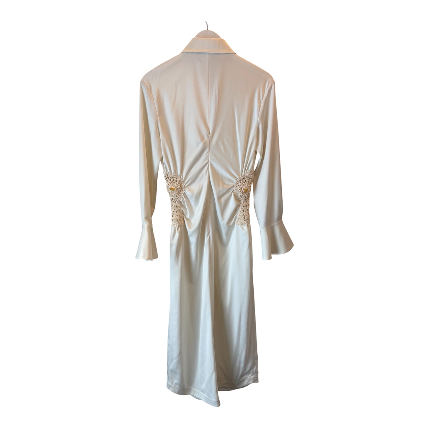 JONATHAN SIMKHAI Shirt Dress in Ecru Size 4/S