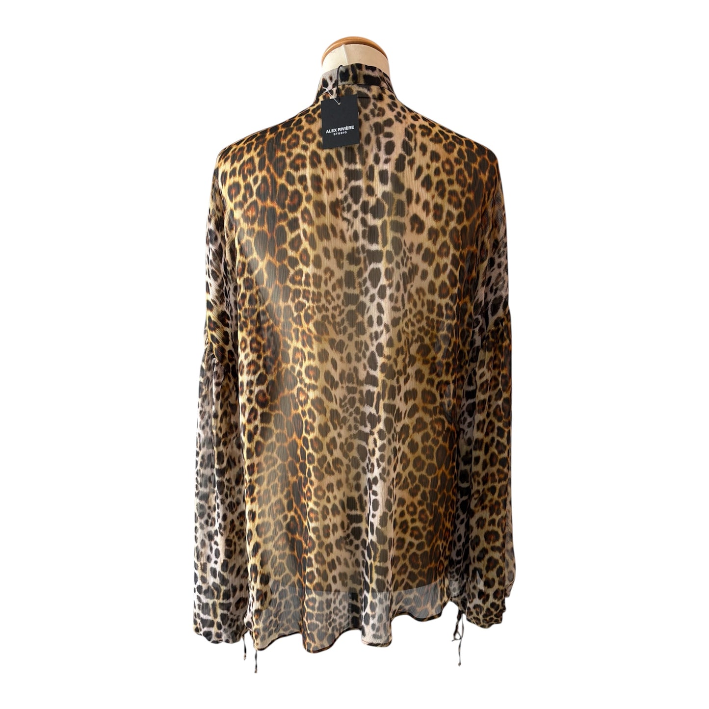 ALEX RIVIÈRE Alessandra Blouse Leopard One Size