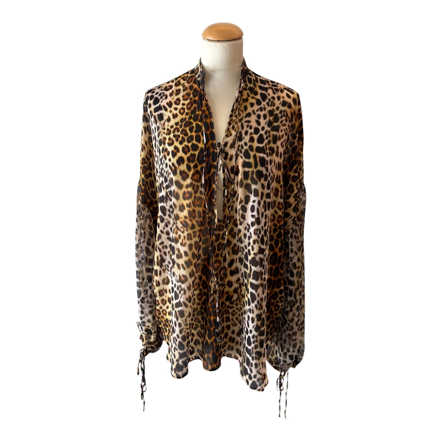ALEX RIVIÈRE Alessandra Blouse Leopard One Size