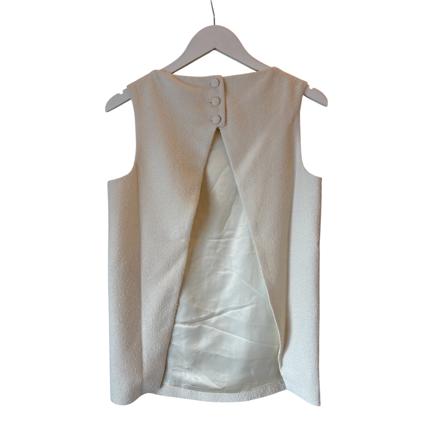 HOUSE OF DAGMAR Open Back Bouclé Top Size 36