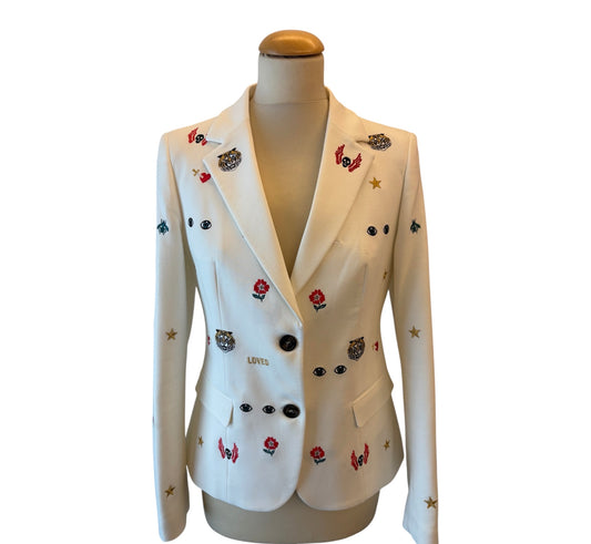 GUCCI “Loved” Embroidered Blazer Size 36