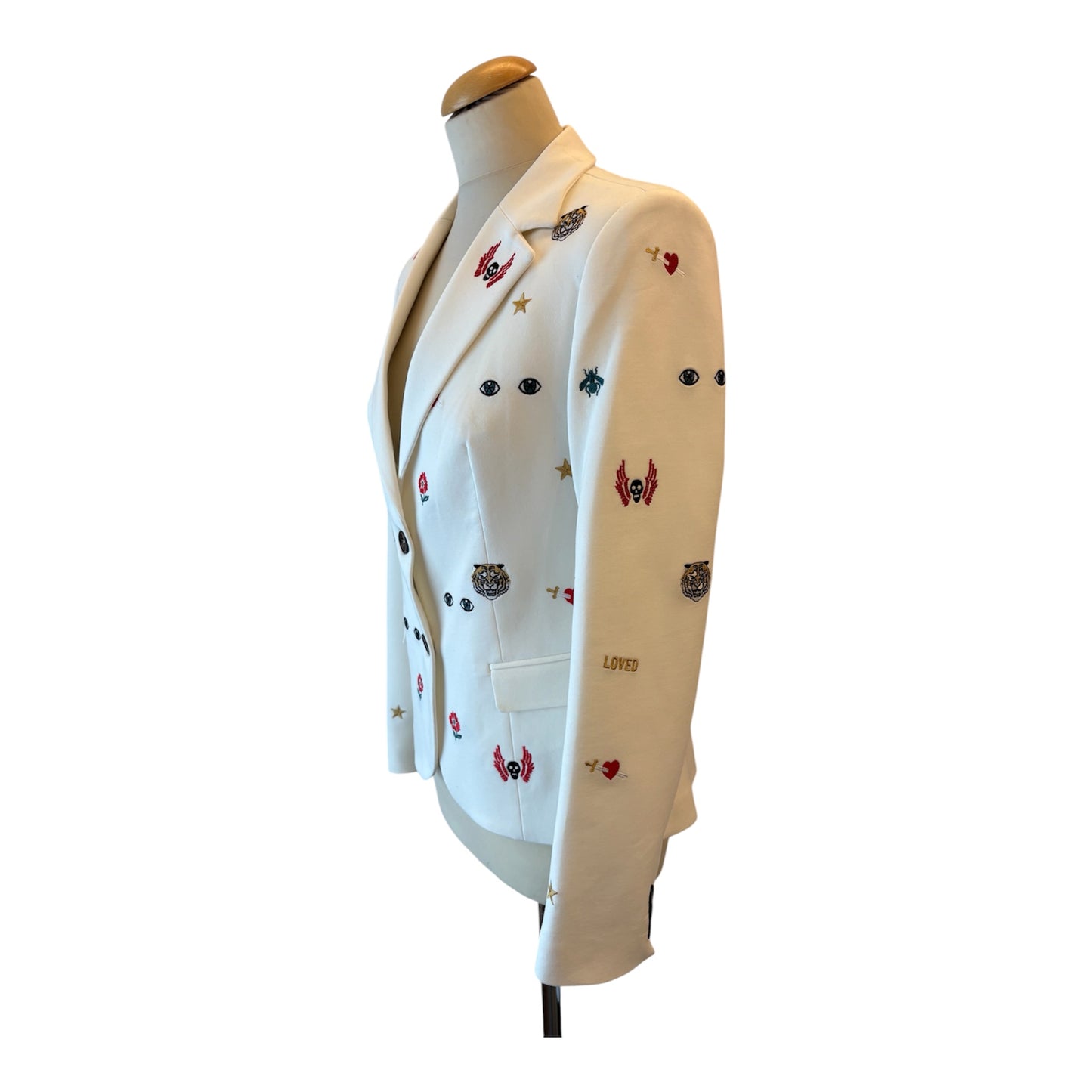GUCCI “Loved” Embroidered Blazer Size 36