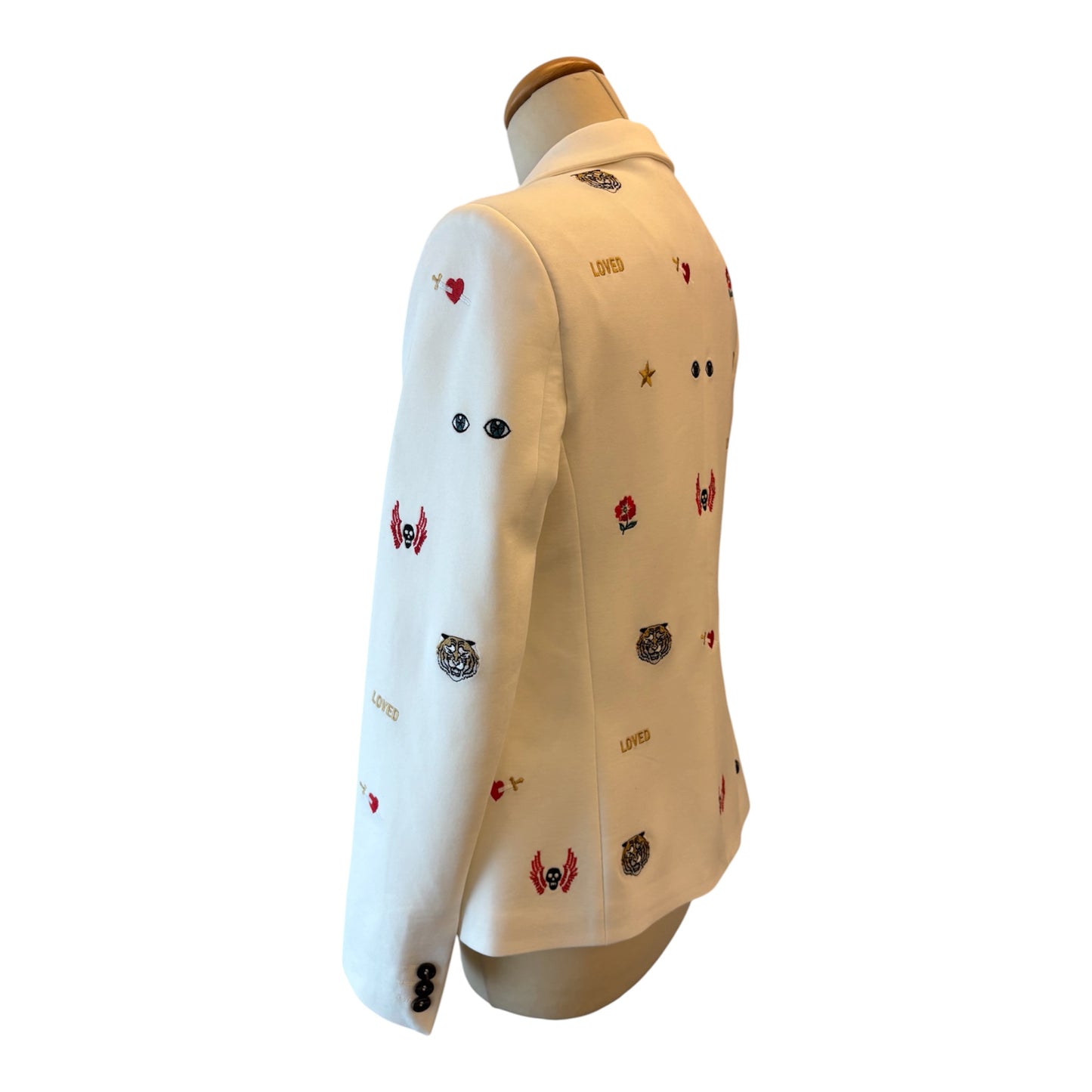 GUCCI “Loved” Embroidered Blazer Size 36