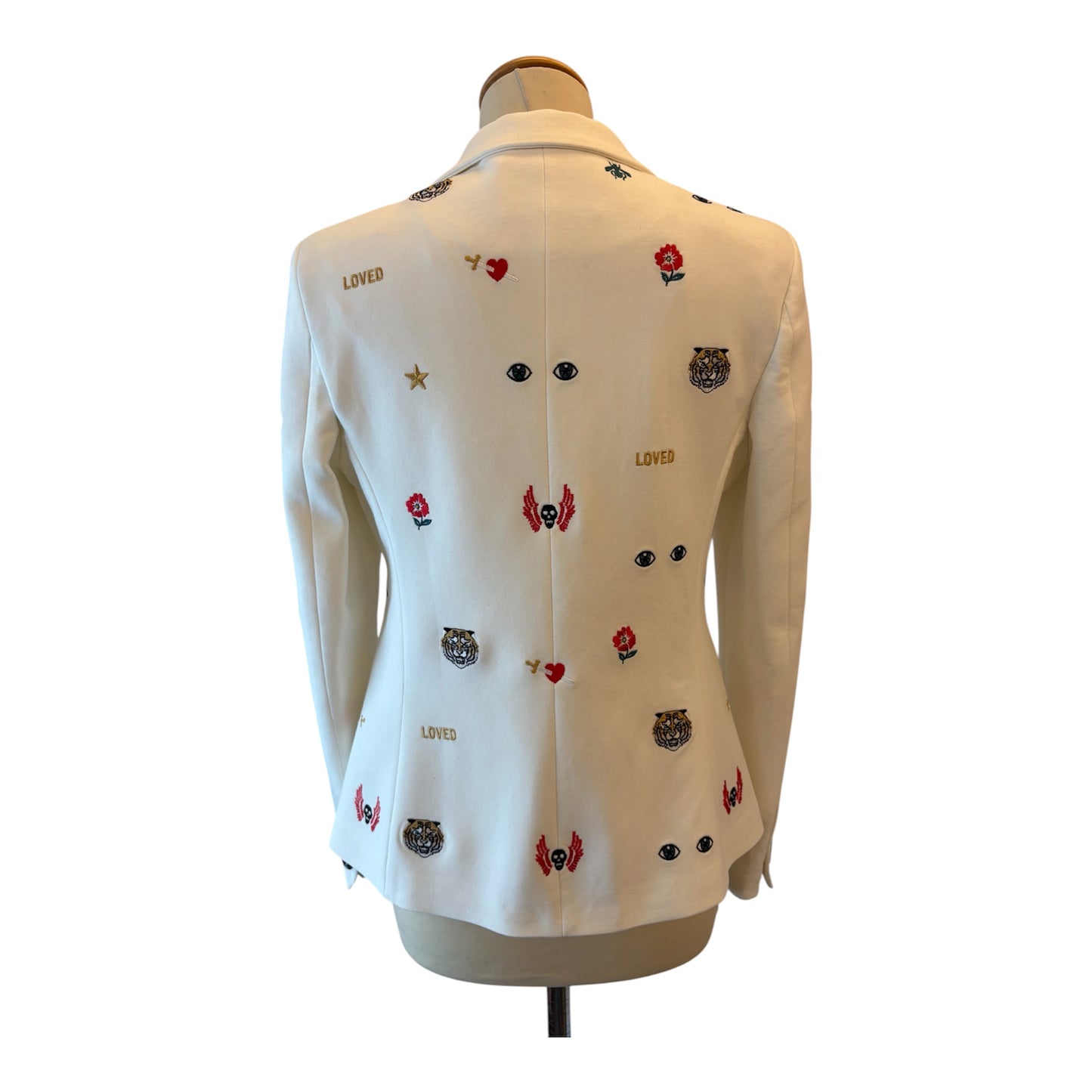 GUCCI “Loved” Embroidered Blazer Size 36