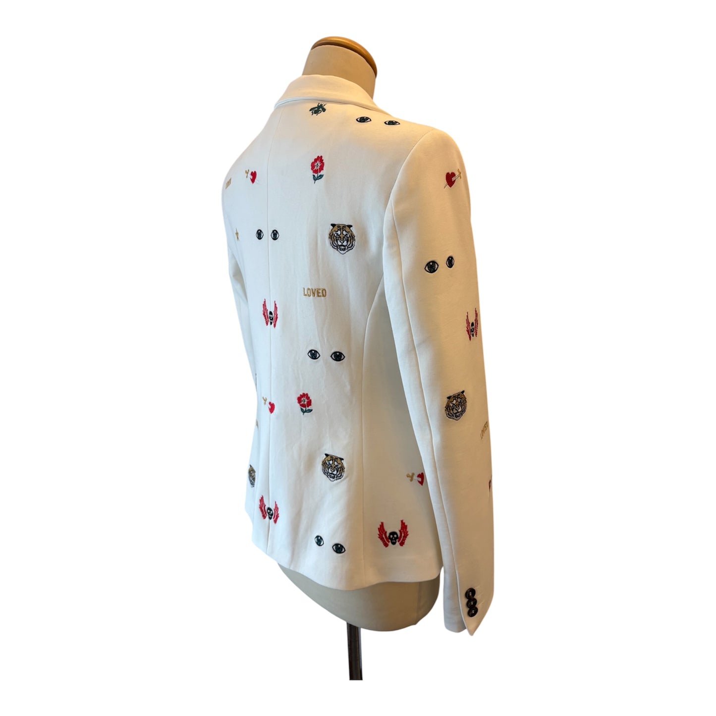 GUCCI “Loved” Embroidered Blazer Size 36