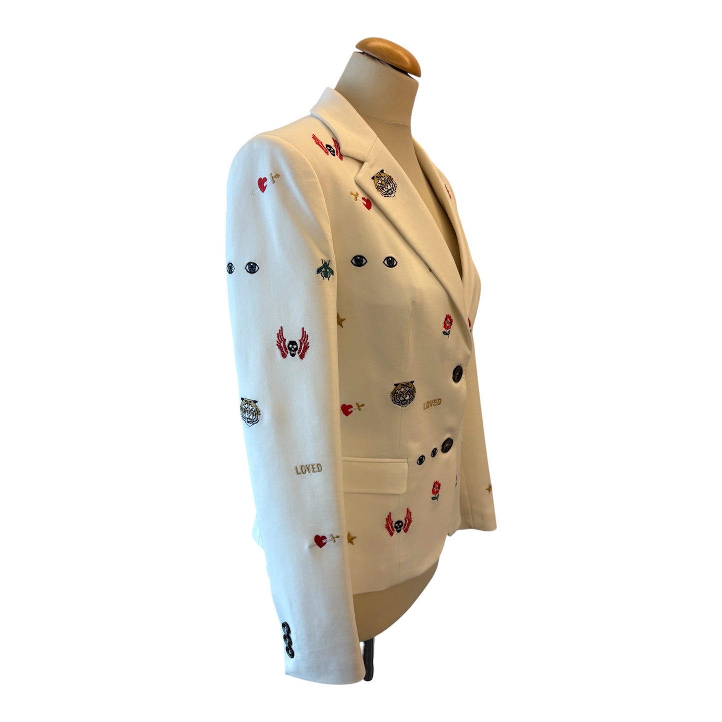 GUCCI “Loved” Embroidered Blazer Size 36