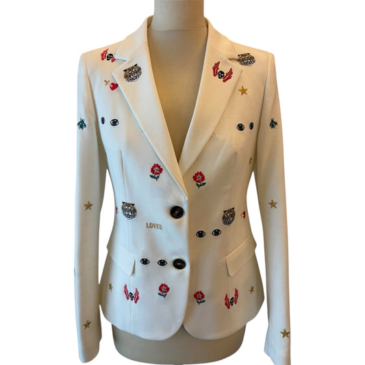 GUCCI “Loved” Embroidered Blazer Size 36