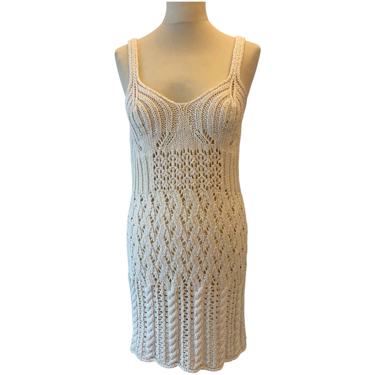 ACNE STUDIOS Knit Cotton Mini Dress Size S