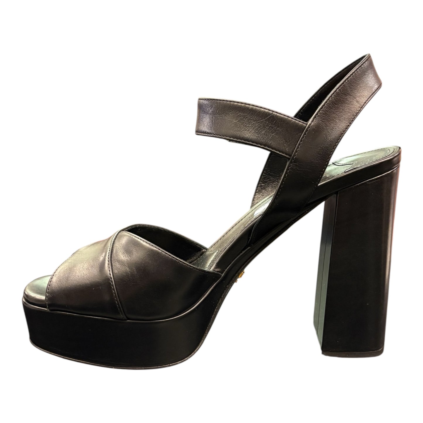 PRADA Platform Sandals Black Size 37.5