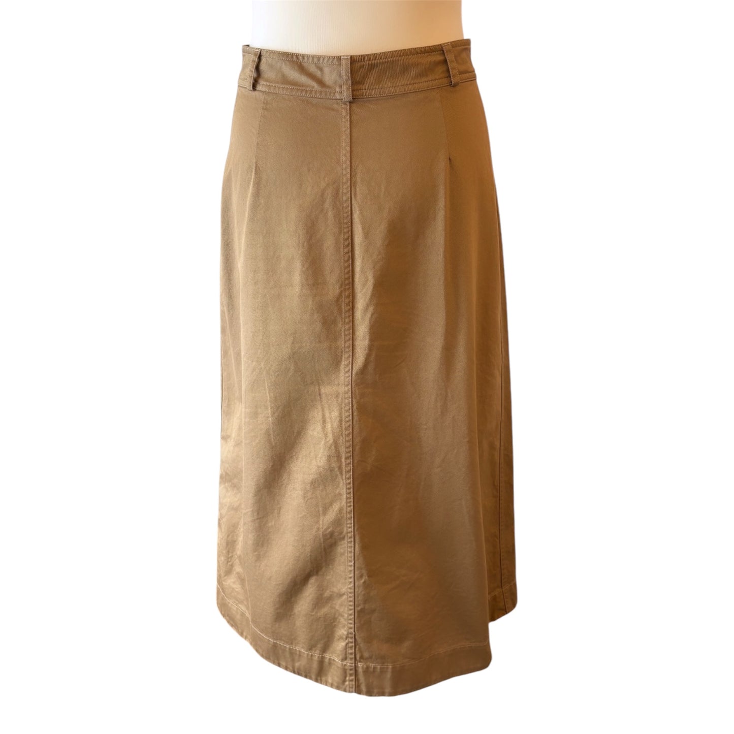 SAINT LAURENT Cotton Midi Skirt Size Fr 38