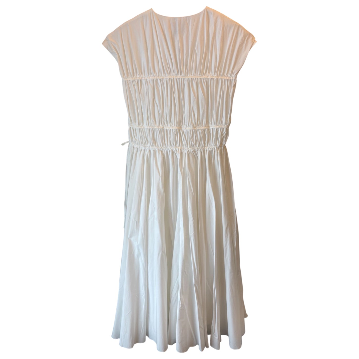 TOVE Ceres Organic Cotton Midi White Dress Size 36