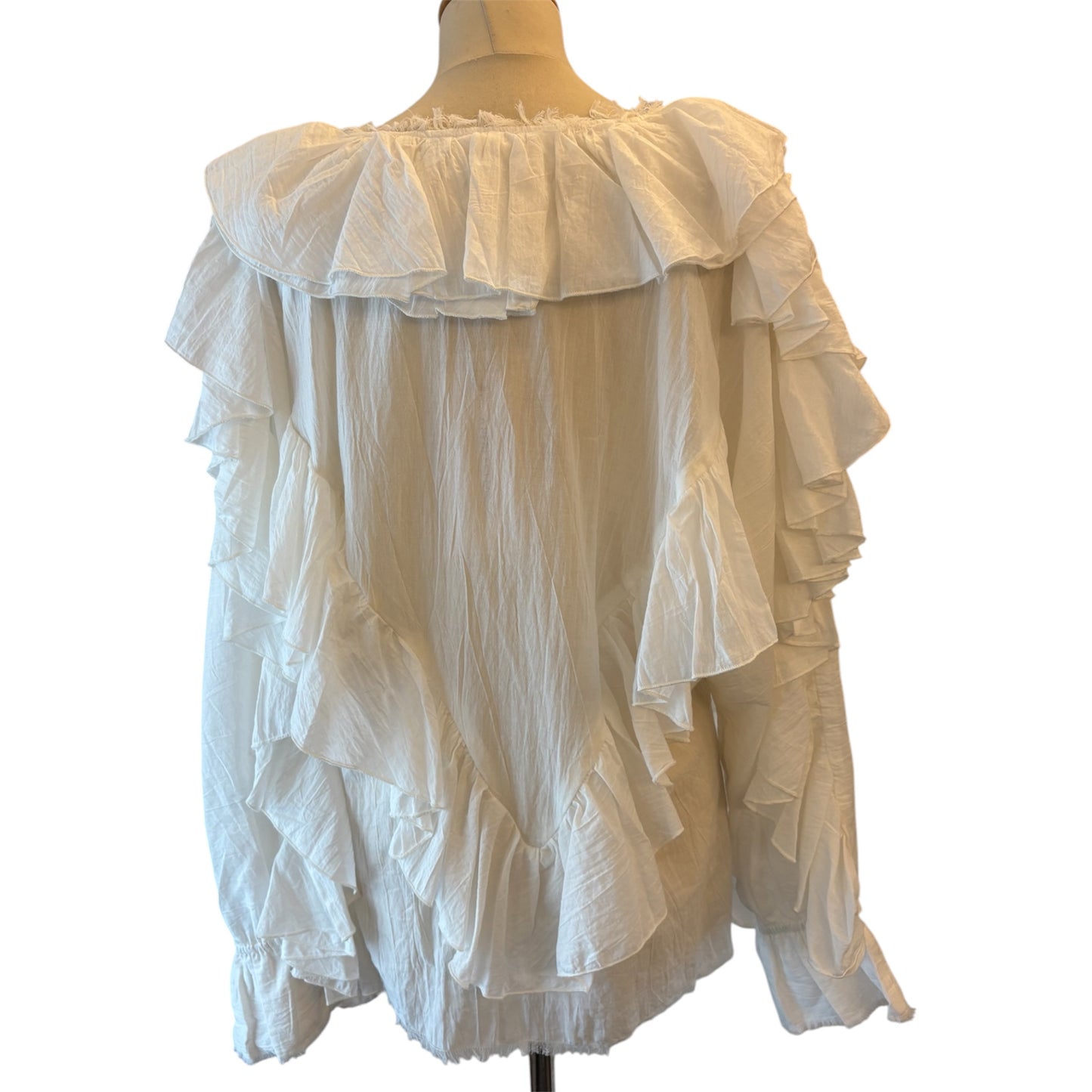 A PERFECT NOMAD Cotton White Blouse Size S