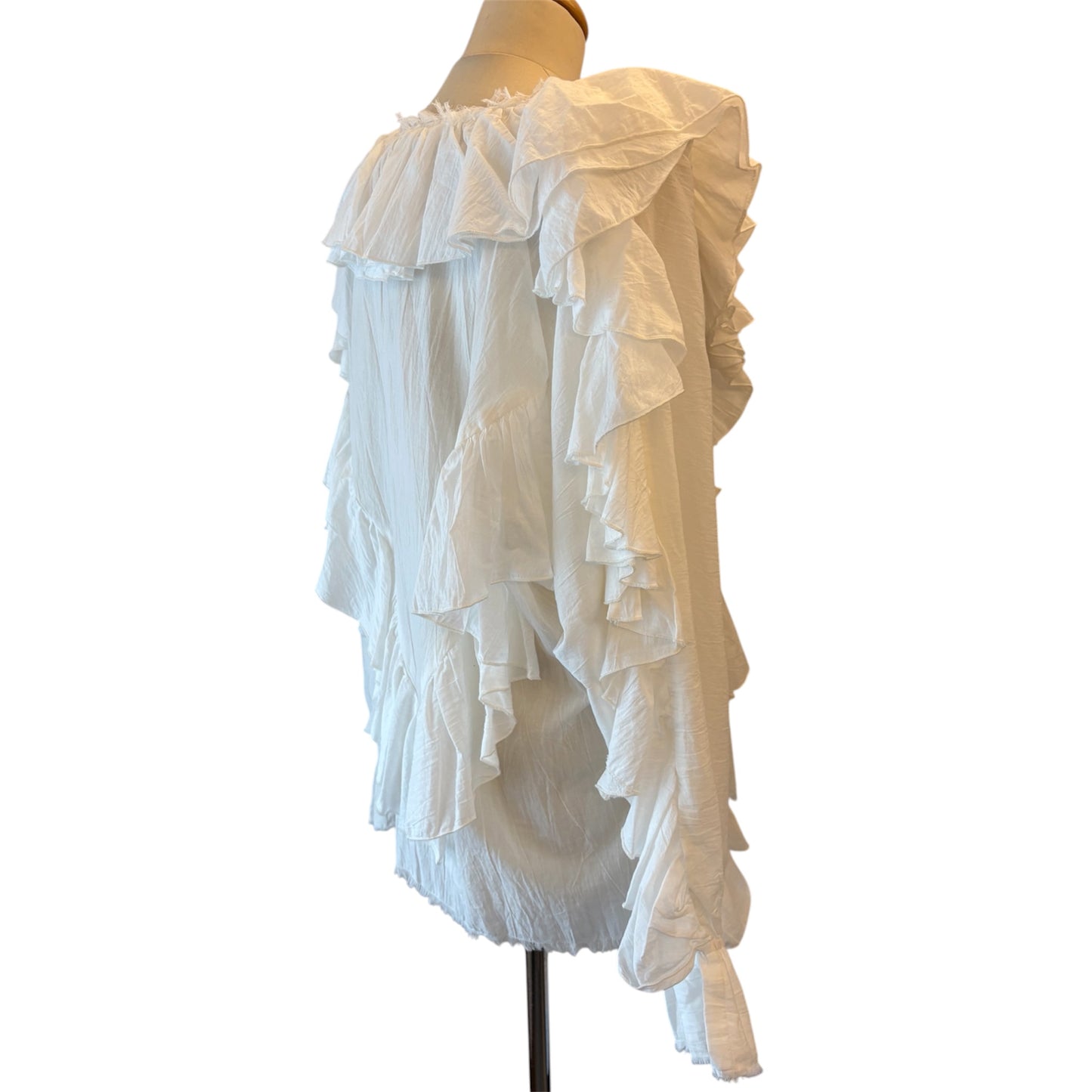 A PERFECT NOMAD Cotton White Blouse Size S