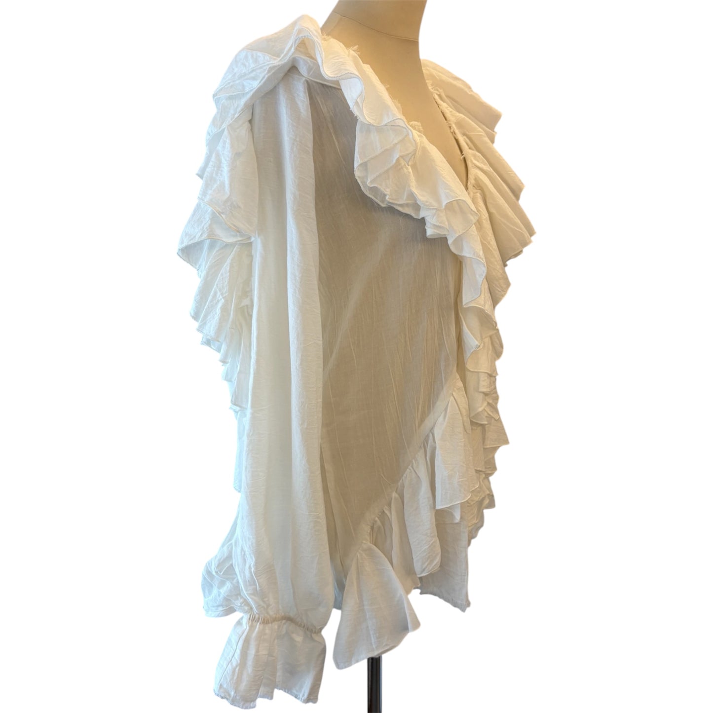 A PERFECT NOMAD Cotton White Blouse Size S