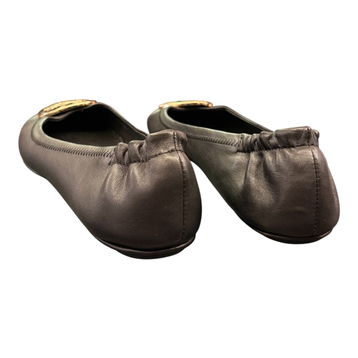 TORY BURCH Minnie Travel Ballet Flats Black Size US 8.5 EU 38.5/39