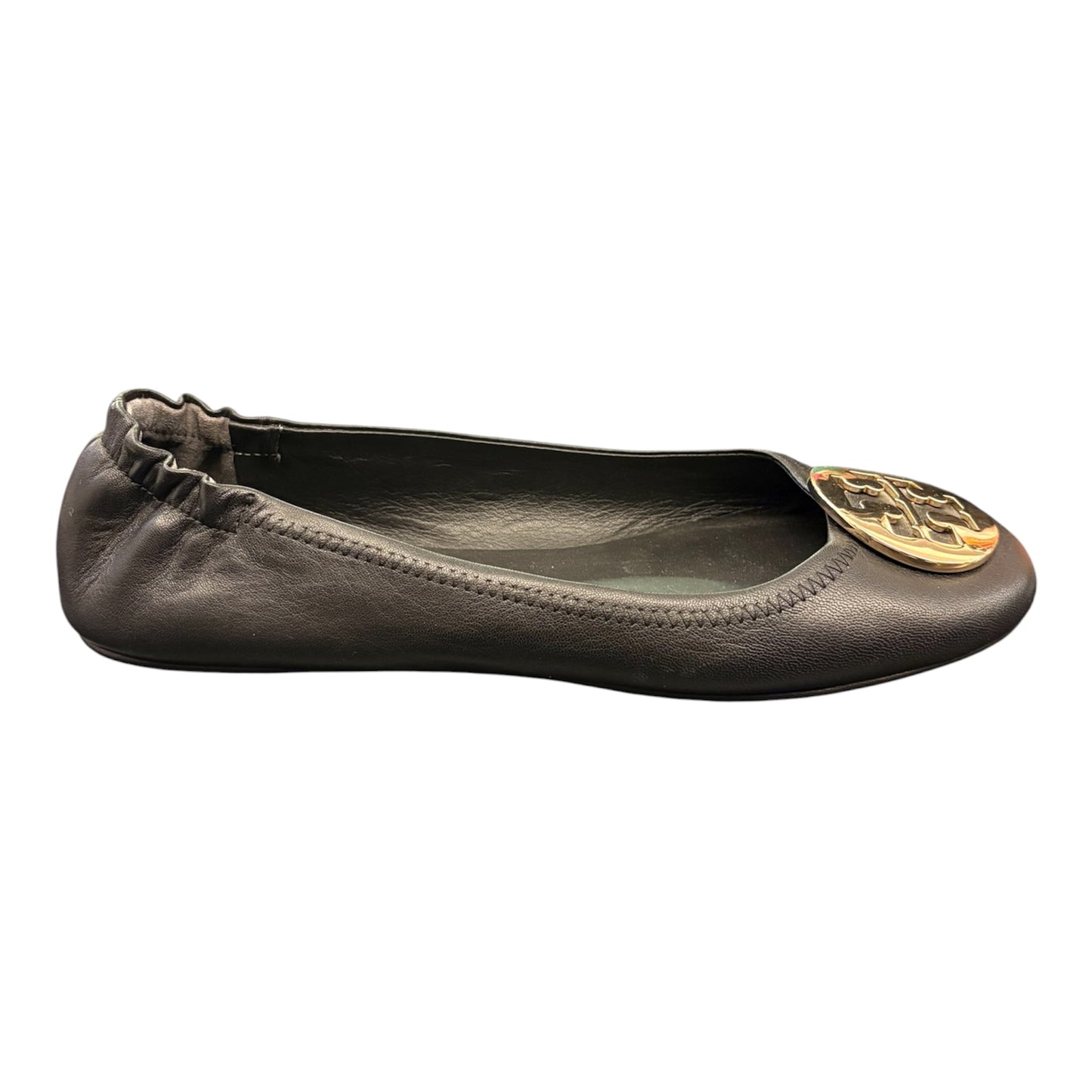 TORY BURCH Minnie Travel Ballet Flats Black Size US 8.5 EU 38.5/39