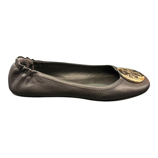 TORY BURCH Minnie Travel Ballet Flats Black Size US 8.5 EU 38.5/39