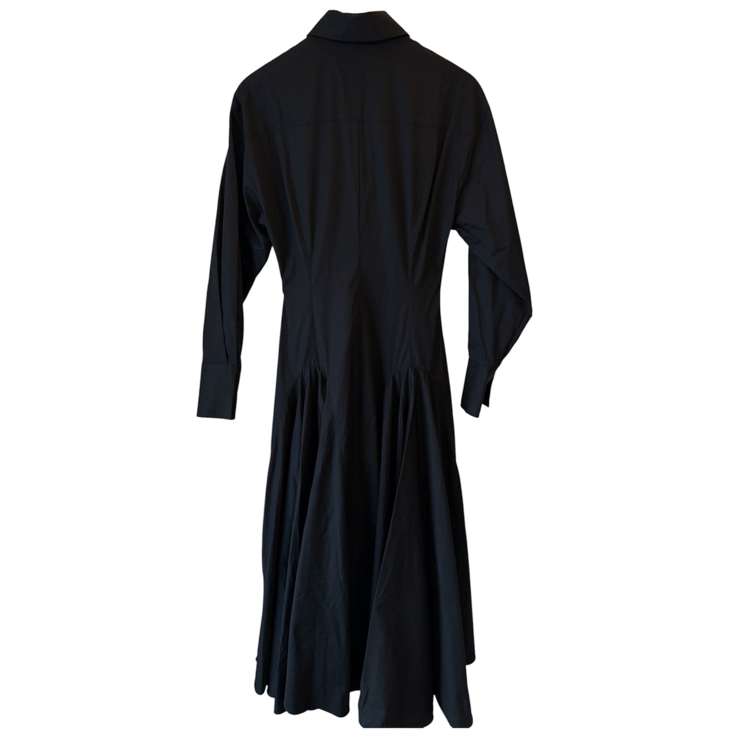 HELSA Godet Shirt Dress Black Size XS