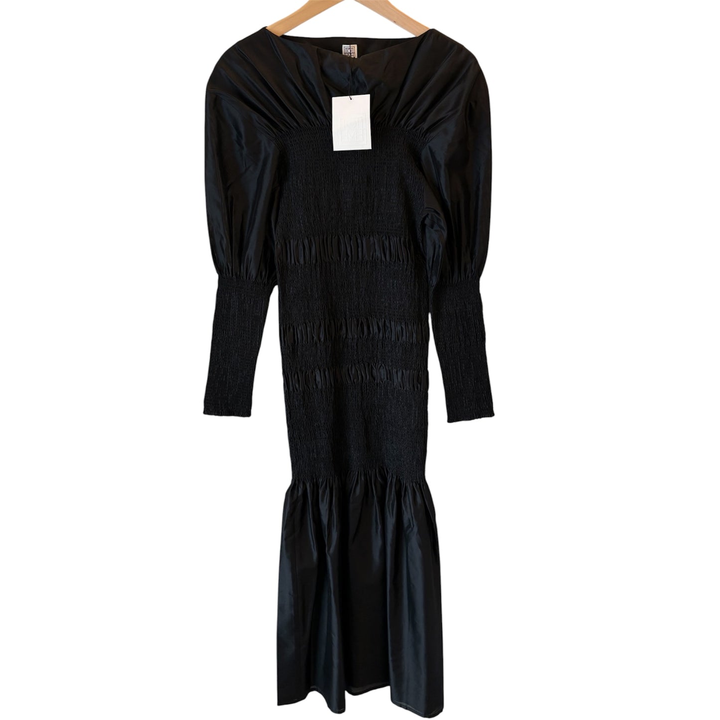 TOTÊME Coripe Silk Long Dress Black Size M