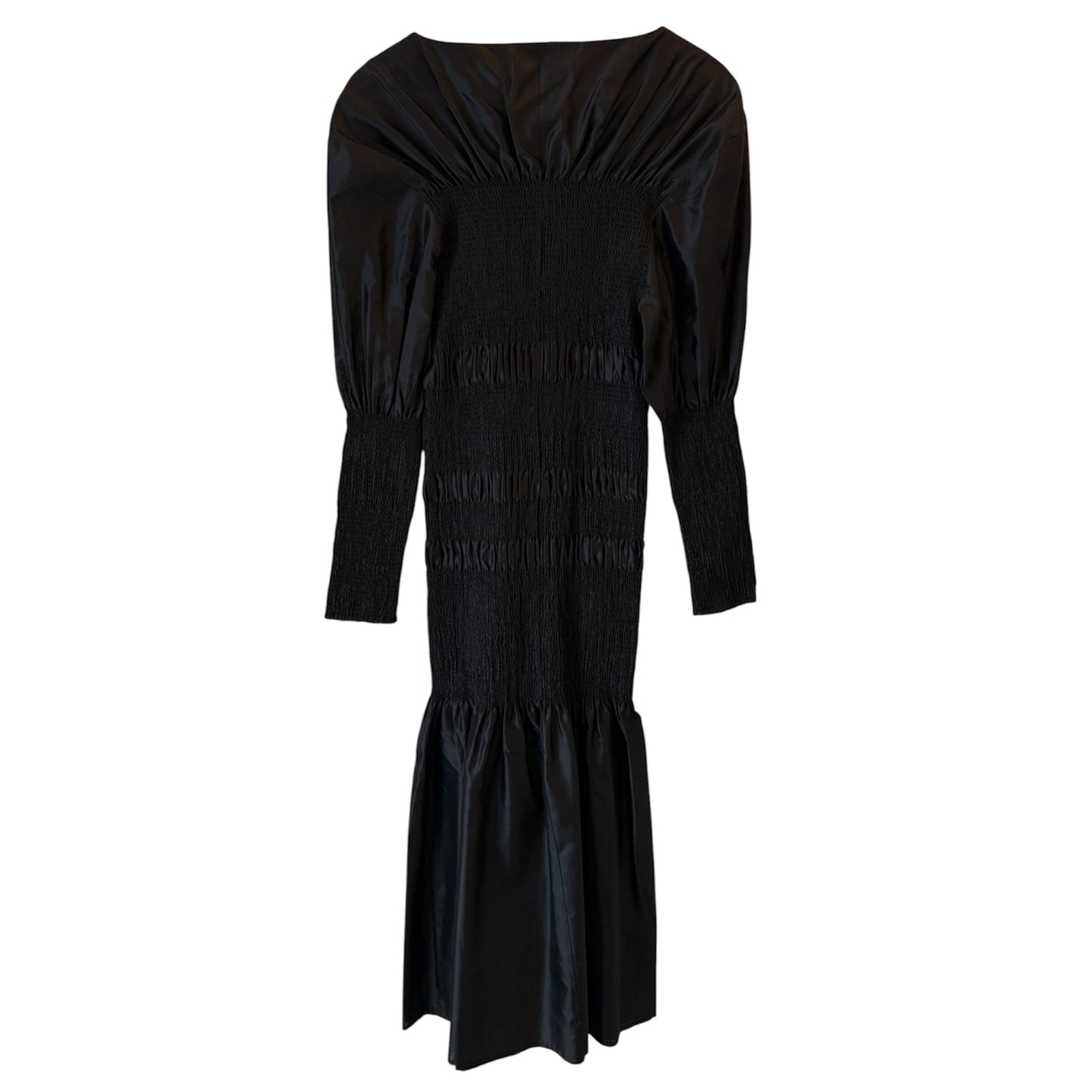 TOTÊME Coripe Silk Long Dress Black Size M