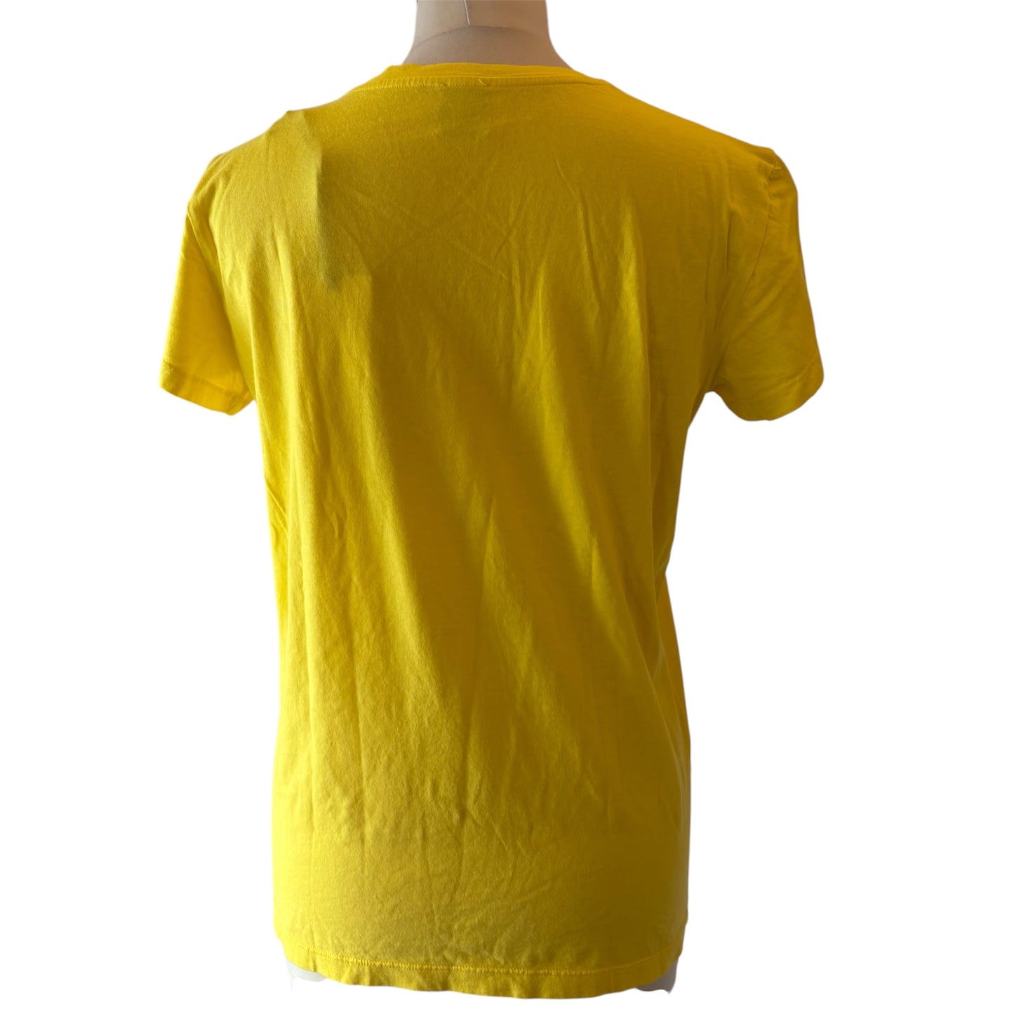 M MISSONI Sport Compass Logo Graphic T-Shirt- Yellow Size S