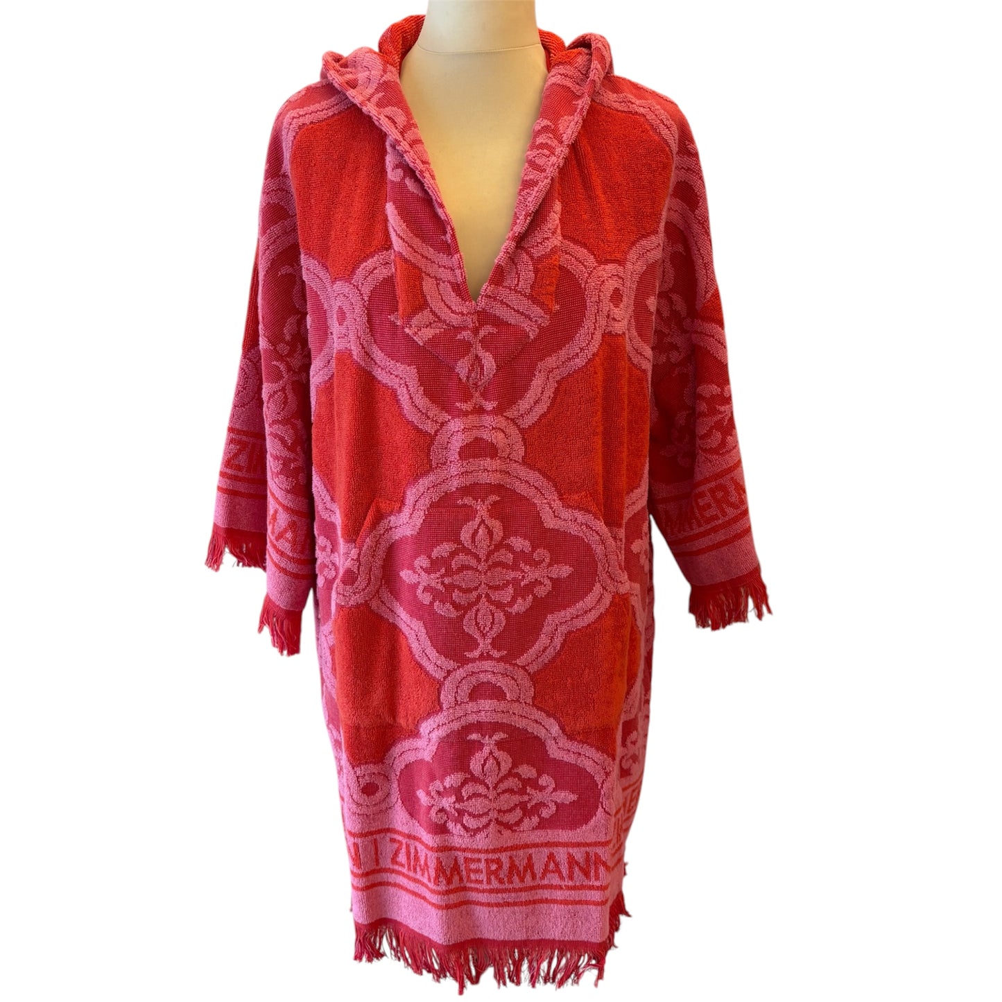 ZIMMERMANN Poppy Cotton Toweling Kaftan Size 0/ IT 40