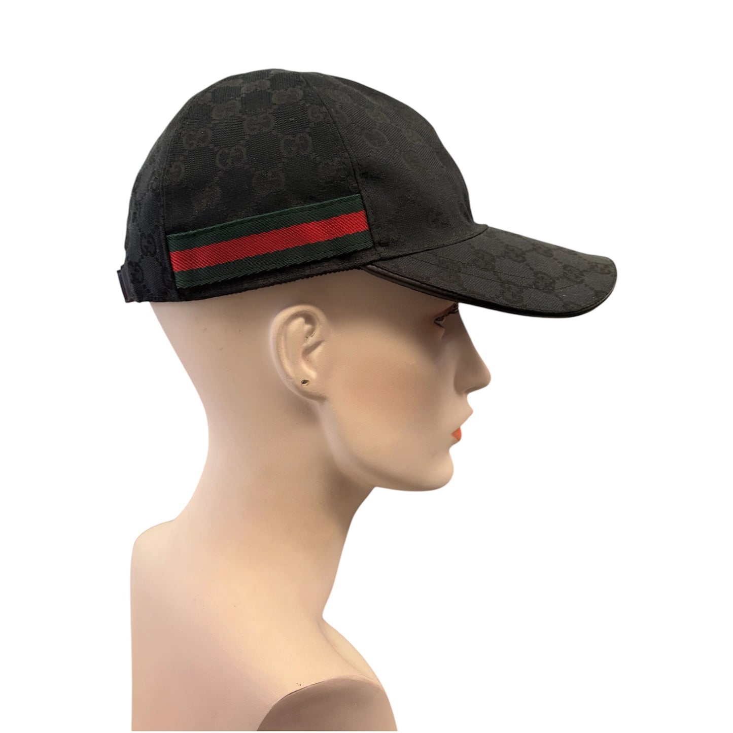 GUCCI Original GG Canvas Hat Black Size M