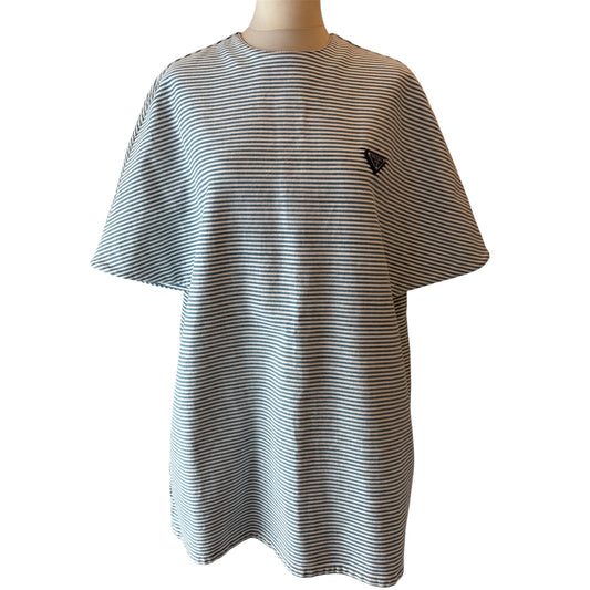 PRADA Striped Cotton Mini Dress Size IT 40