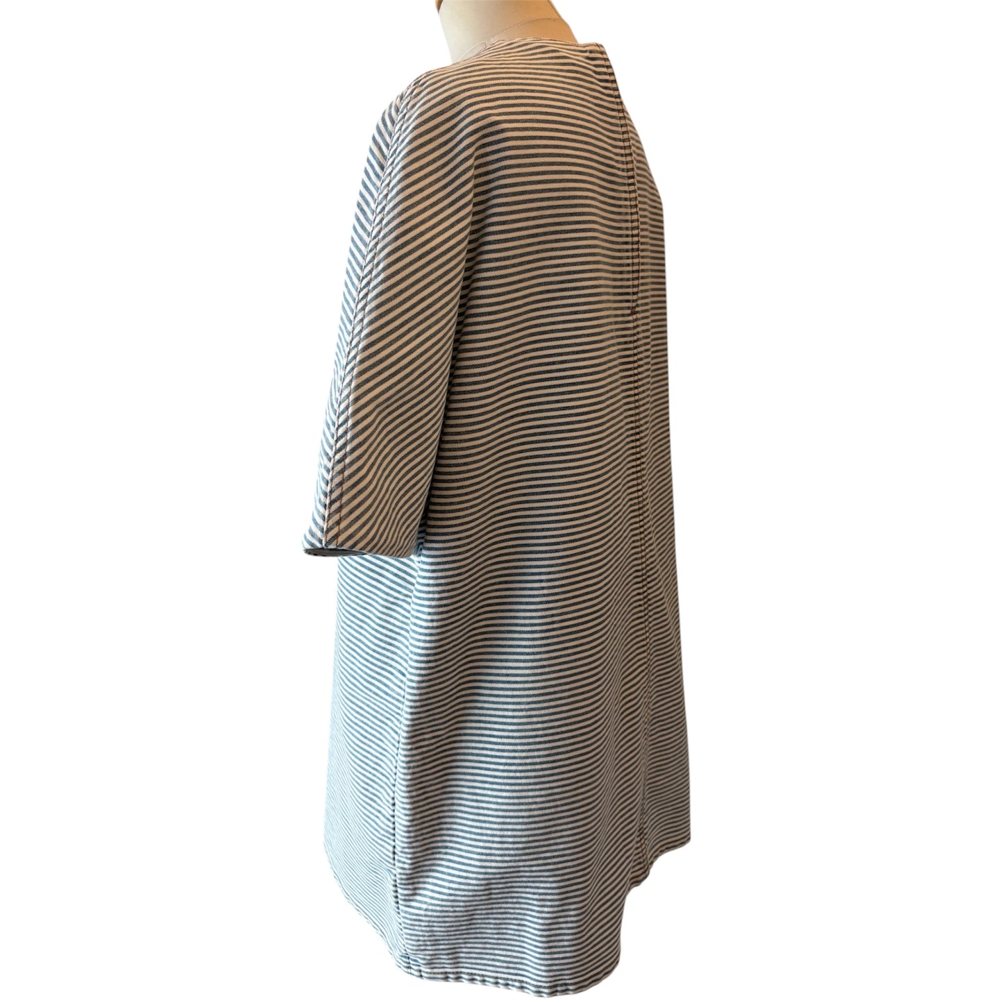 PRADA Striped Cotton Mini Dress Size IT 40
