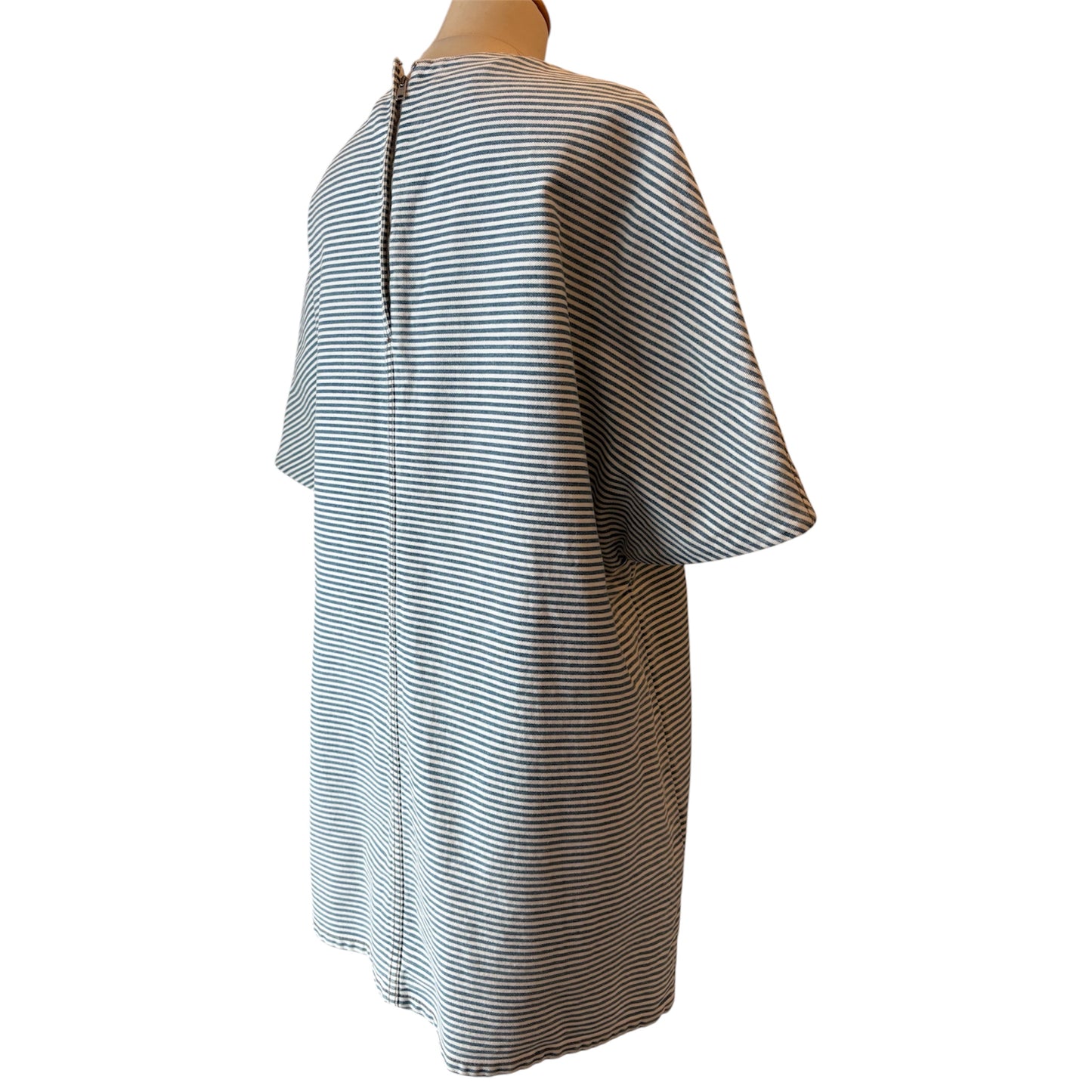 PRADA Striped Cotton Mini Dress Size IT 40