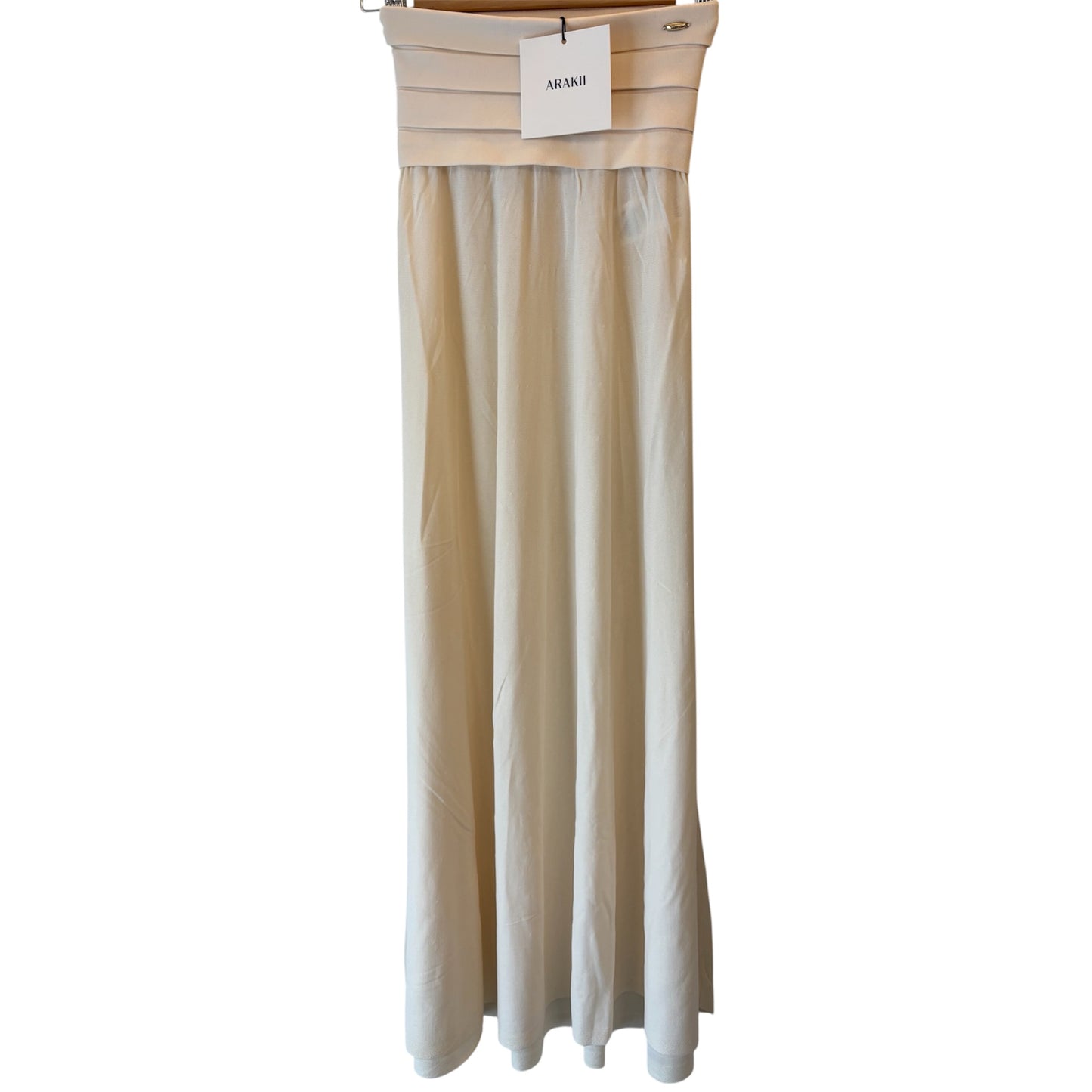 ARAKII Pleated Waist Skirt - Off-White Size S