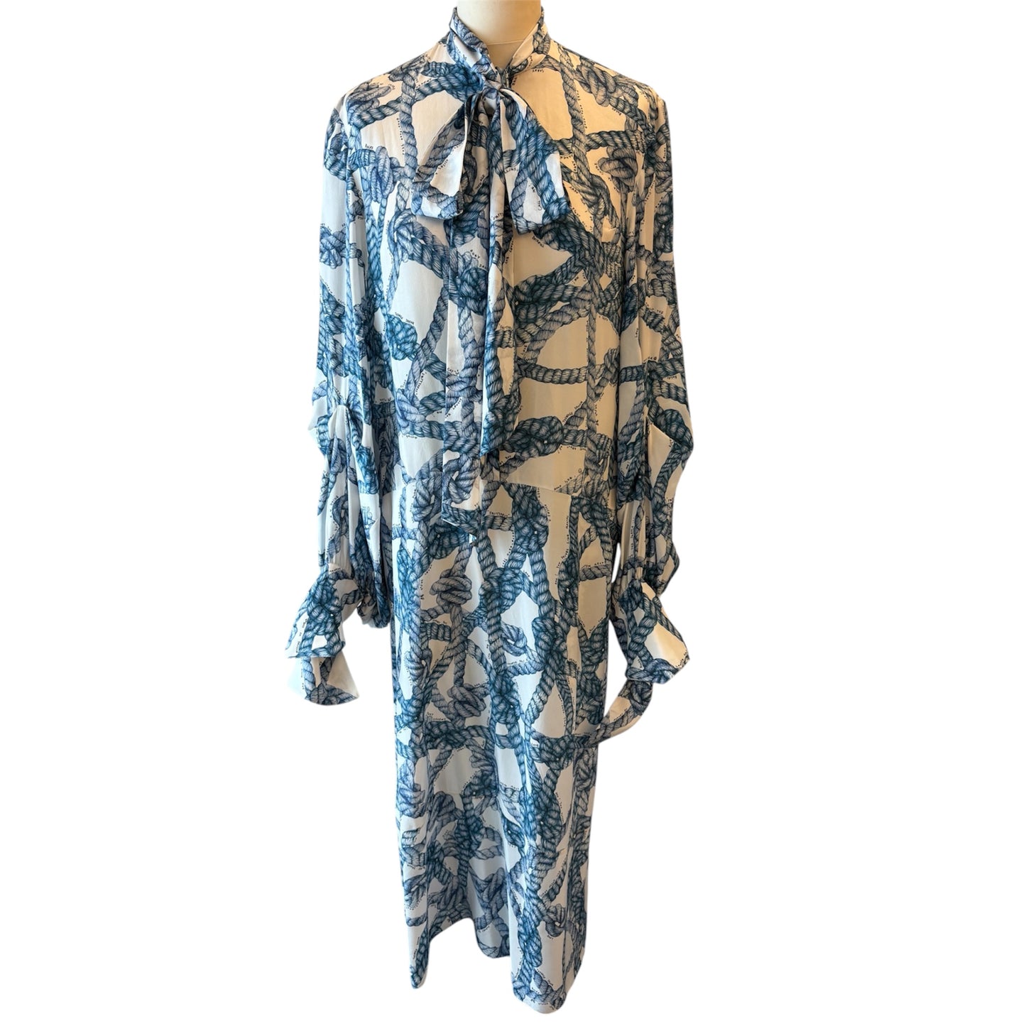 ROKH Printed Silk Dress Size 36