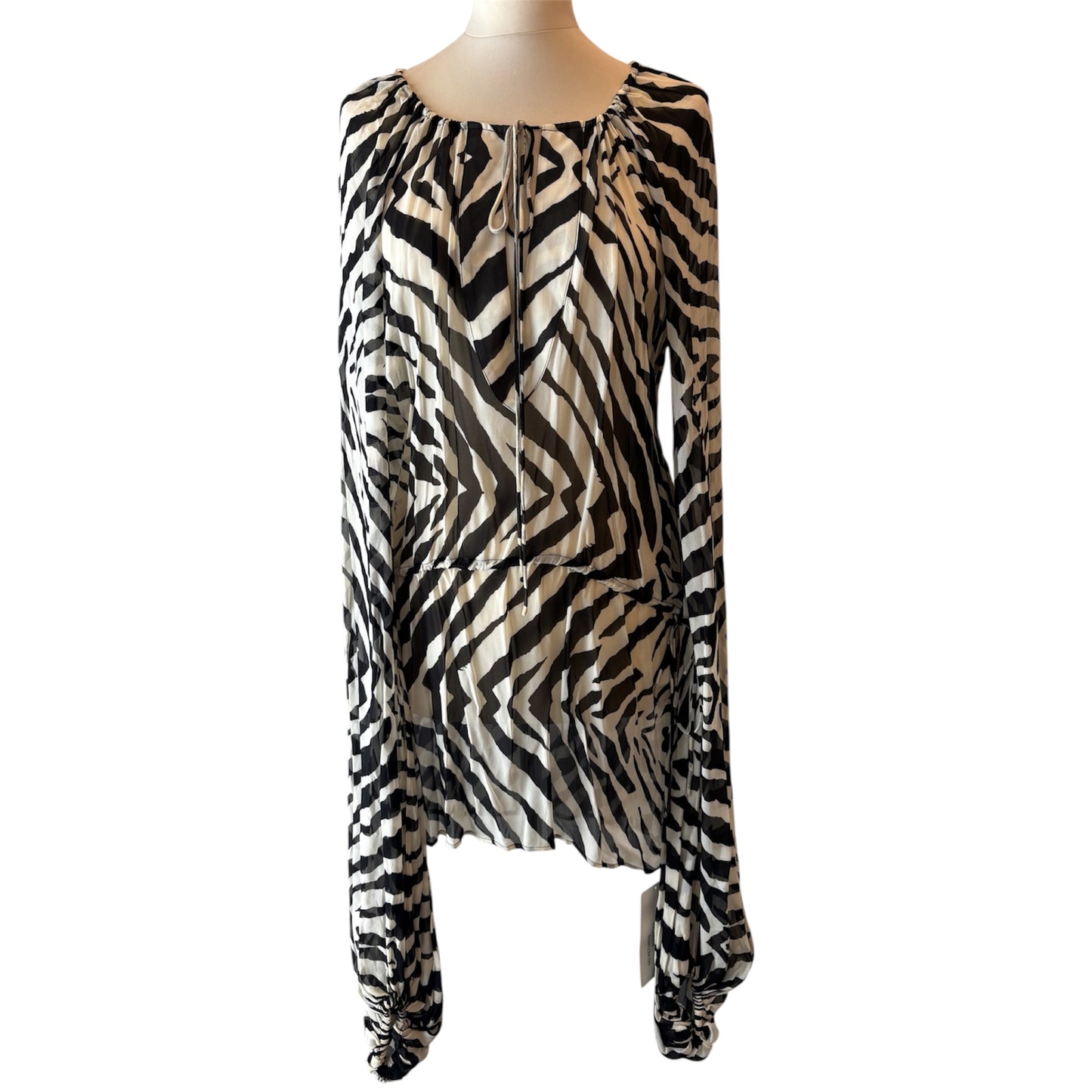 RAT & BOA Kikka Mini Dress - Zebra Print Size S