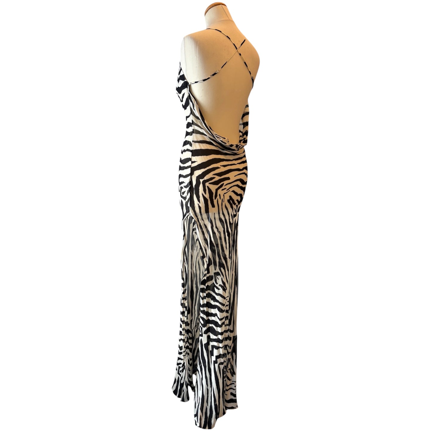 RAT & BOA Zinnia Maxi Dress - Zebra Print Size S