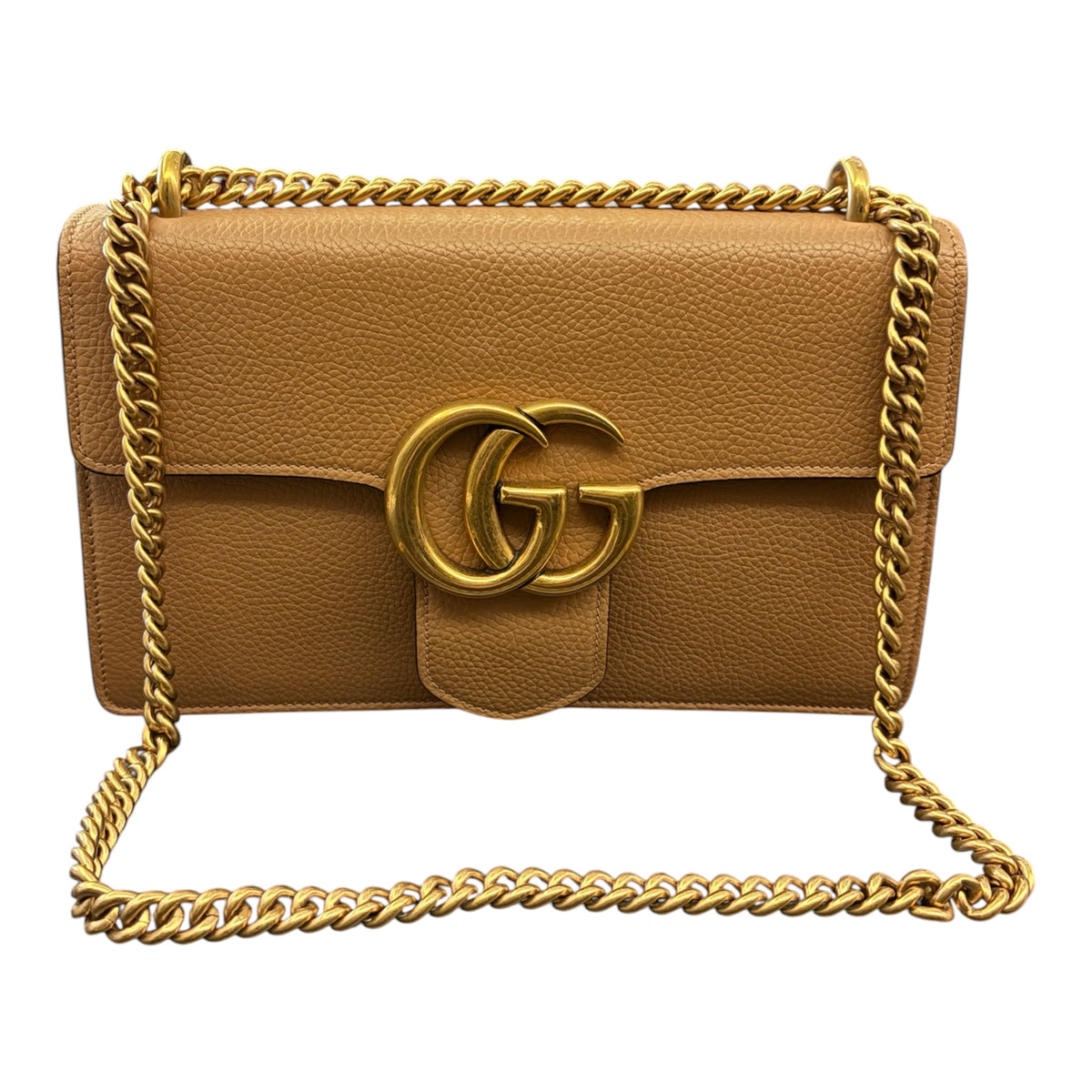GUCCI GG Marmont Chain Flap Shoulder Bag