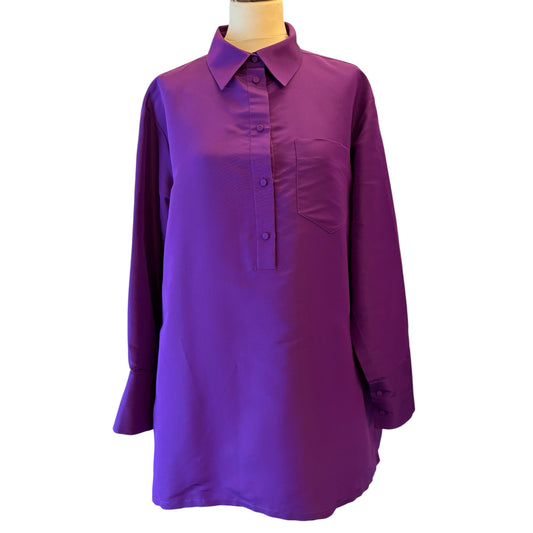 VALENTINO Couture Oversized Silk Blouse/ Dress Size IT 38