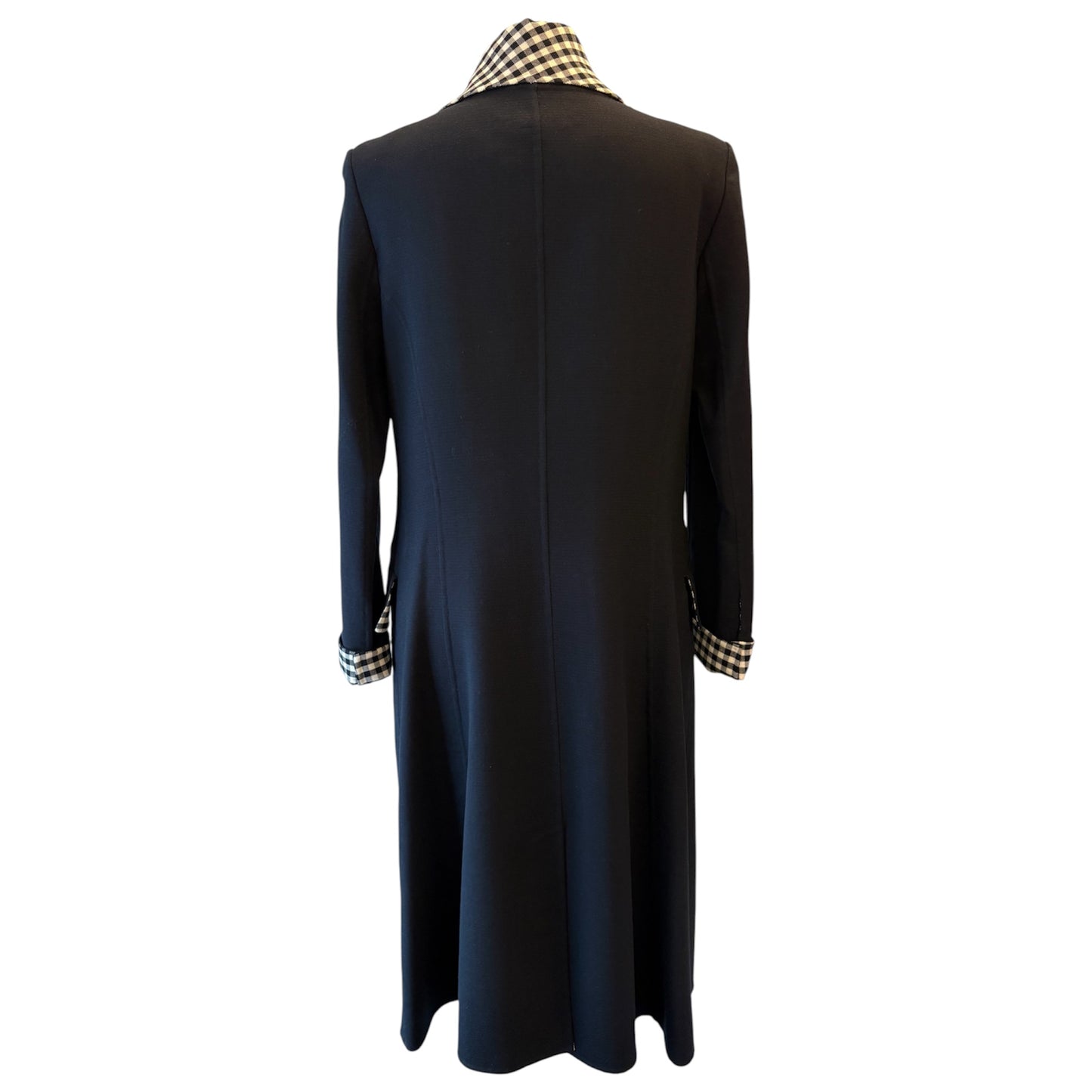RARE OSCAR DE LA RENTA S14 Navy Virgin Wool Coat Size US 8