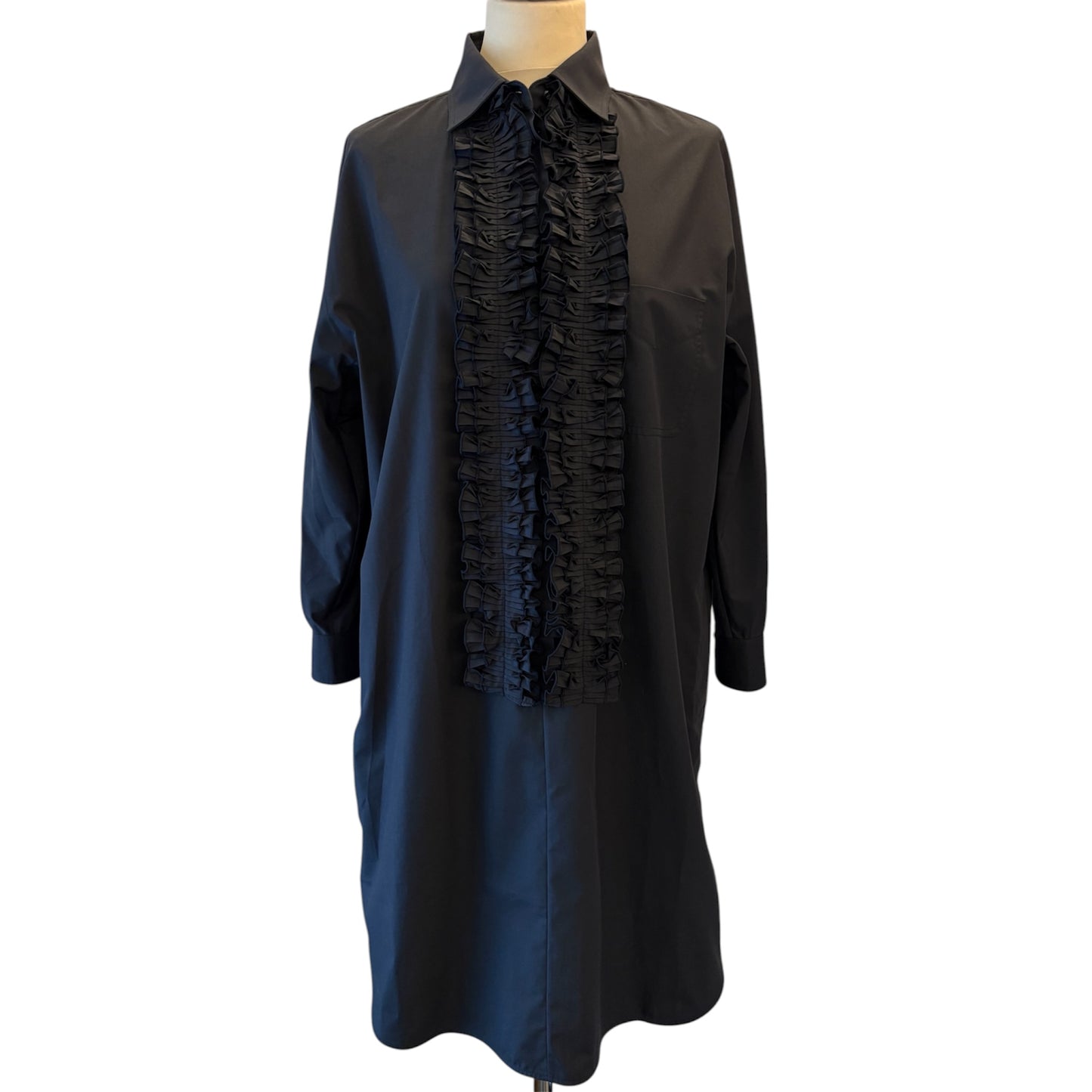 MAX MARA Ruffled Shirt Dress Size EU 40