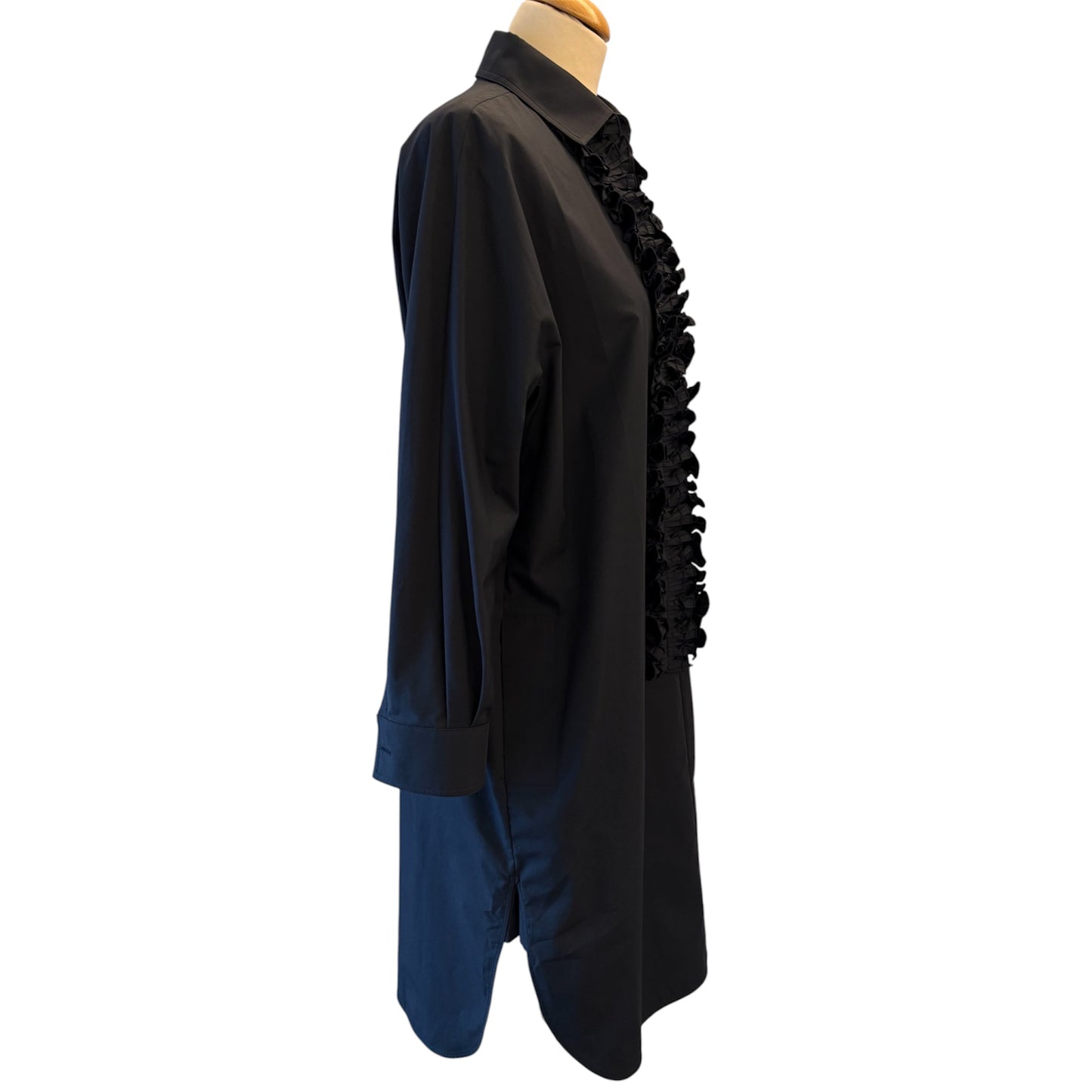 MAX MARA Ruffled Shirt Dress Size EU 40